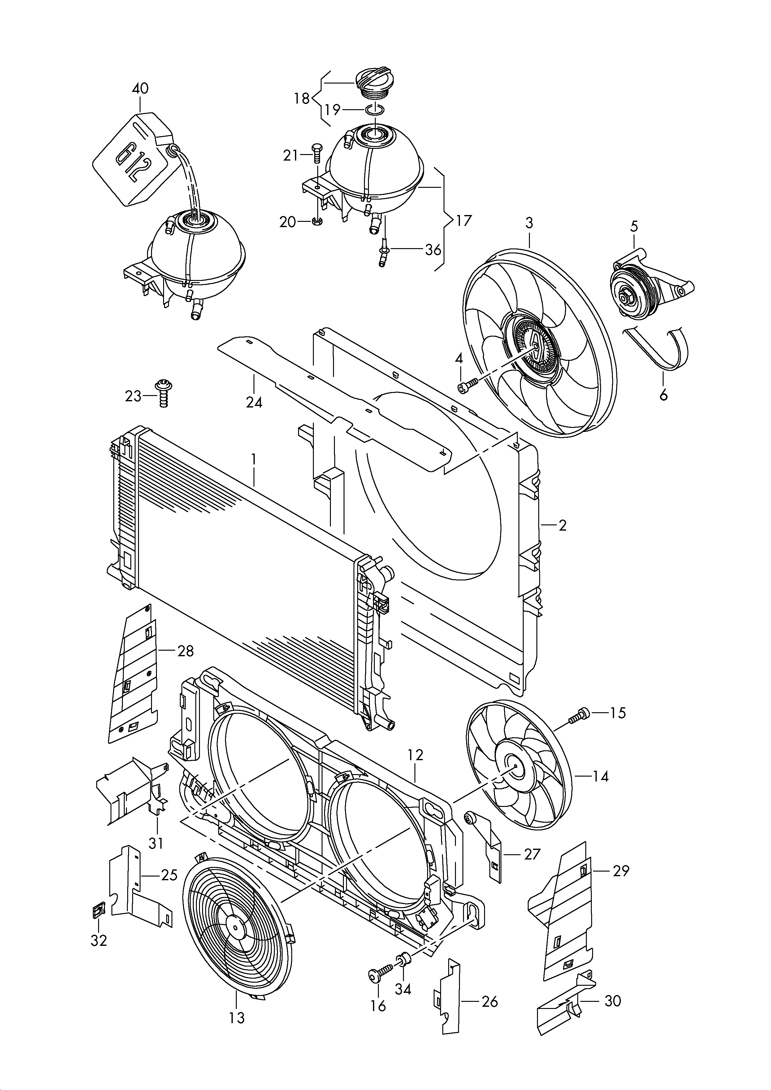 VW 03L 121 301 - Ventilator, radiator parts5.com