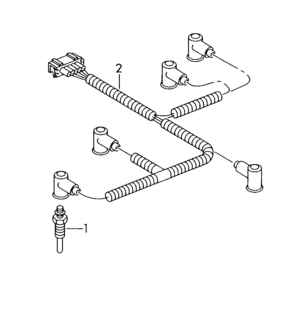 Skoda 059 963 319 M - Свеча накаливания parts5.com