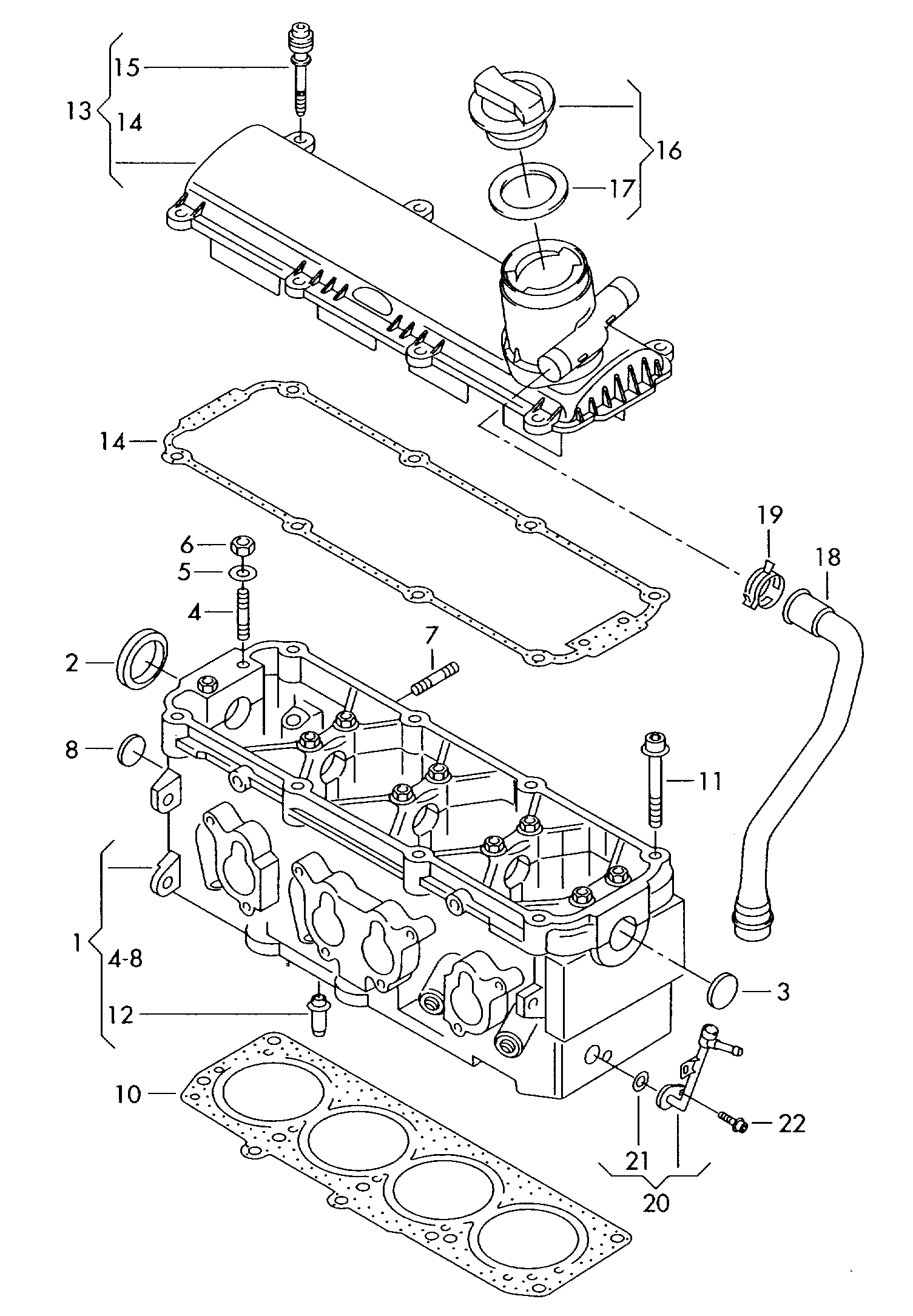 AUDI N 011 008 45 - Комплект ангренажен ремък parts5.com