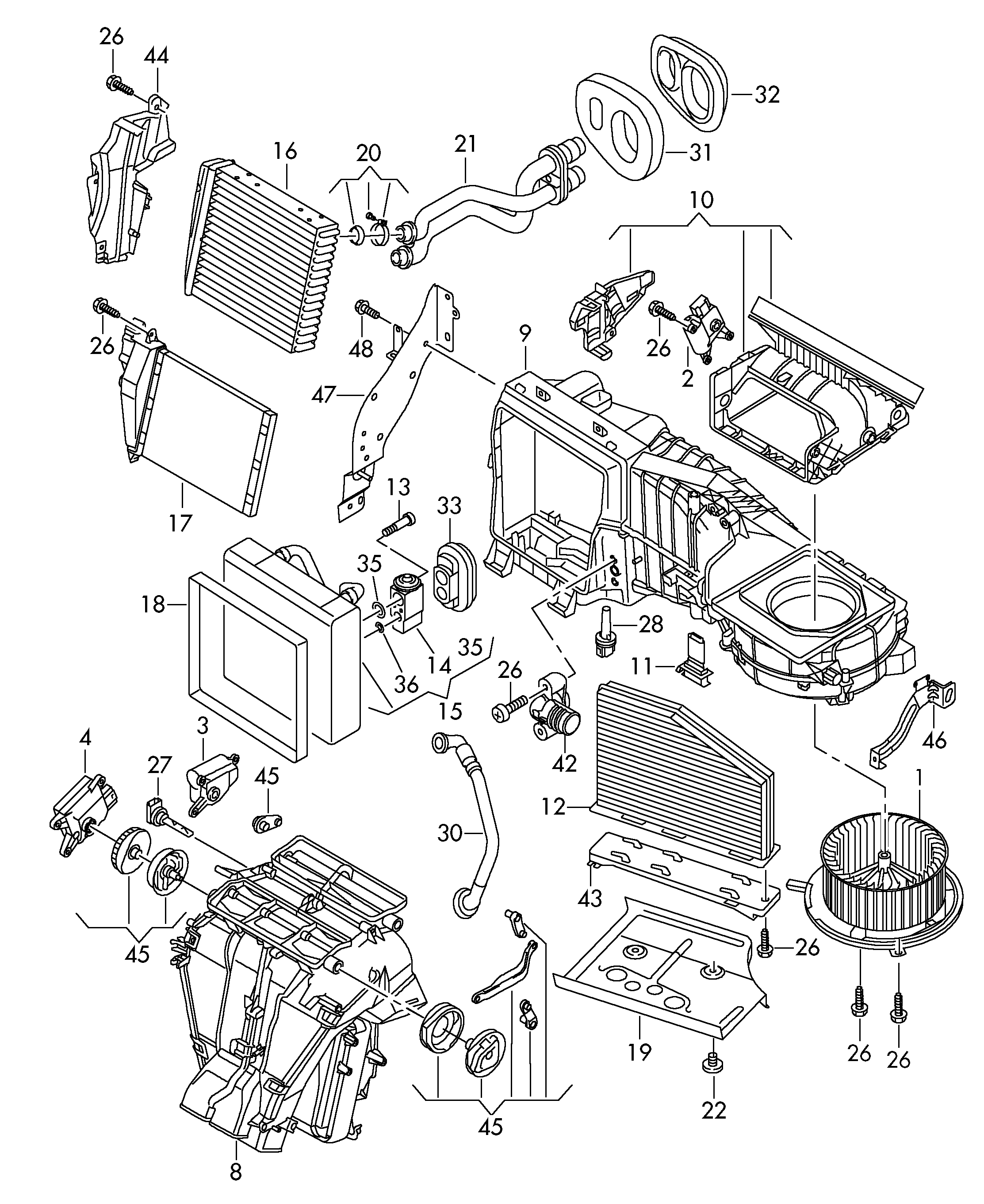 VW 3C0 907 521 G - Εγκέφαλος, θέρμανση / αερισμός parts5.com