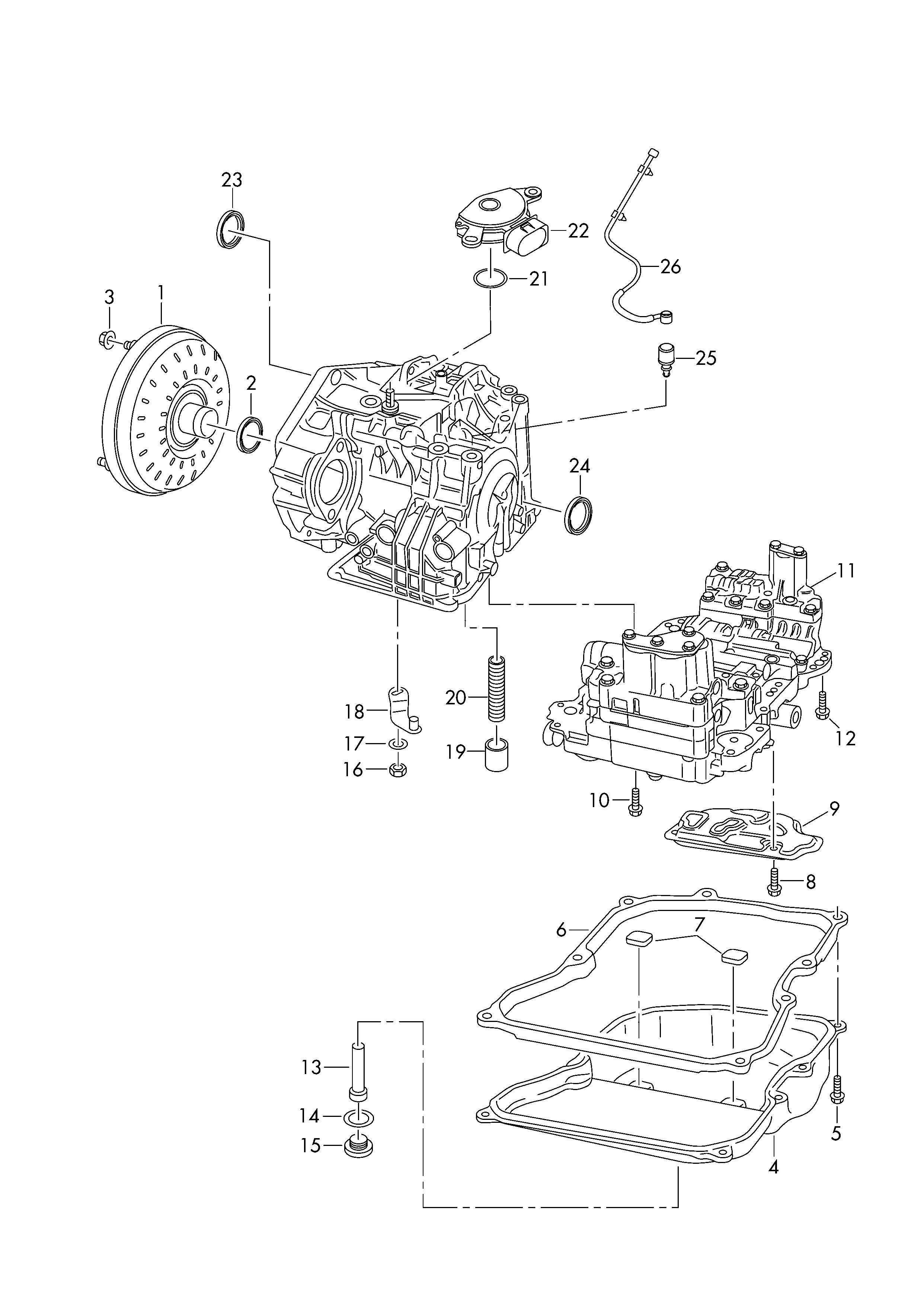 VW 09M 325 429 - Hidraulikus szűrő, automatikus váltó parts5.com