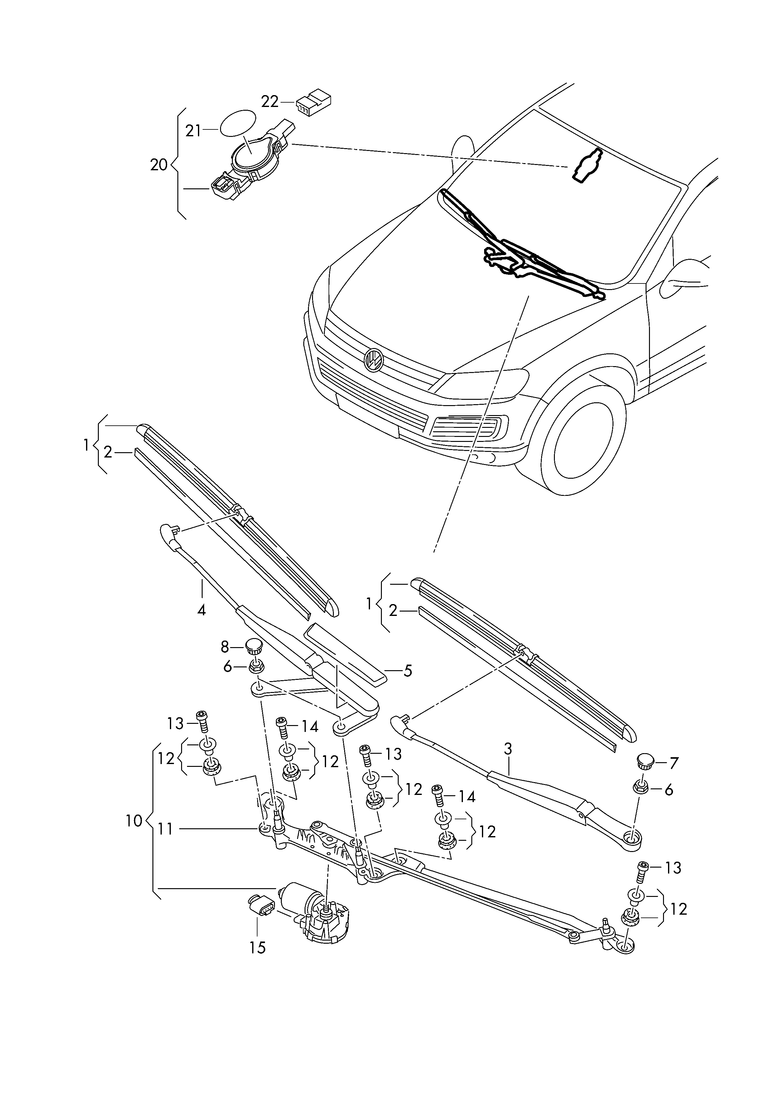 VAG 7P0 998 002 - Lamela stergator parts5.com