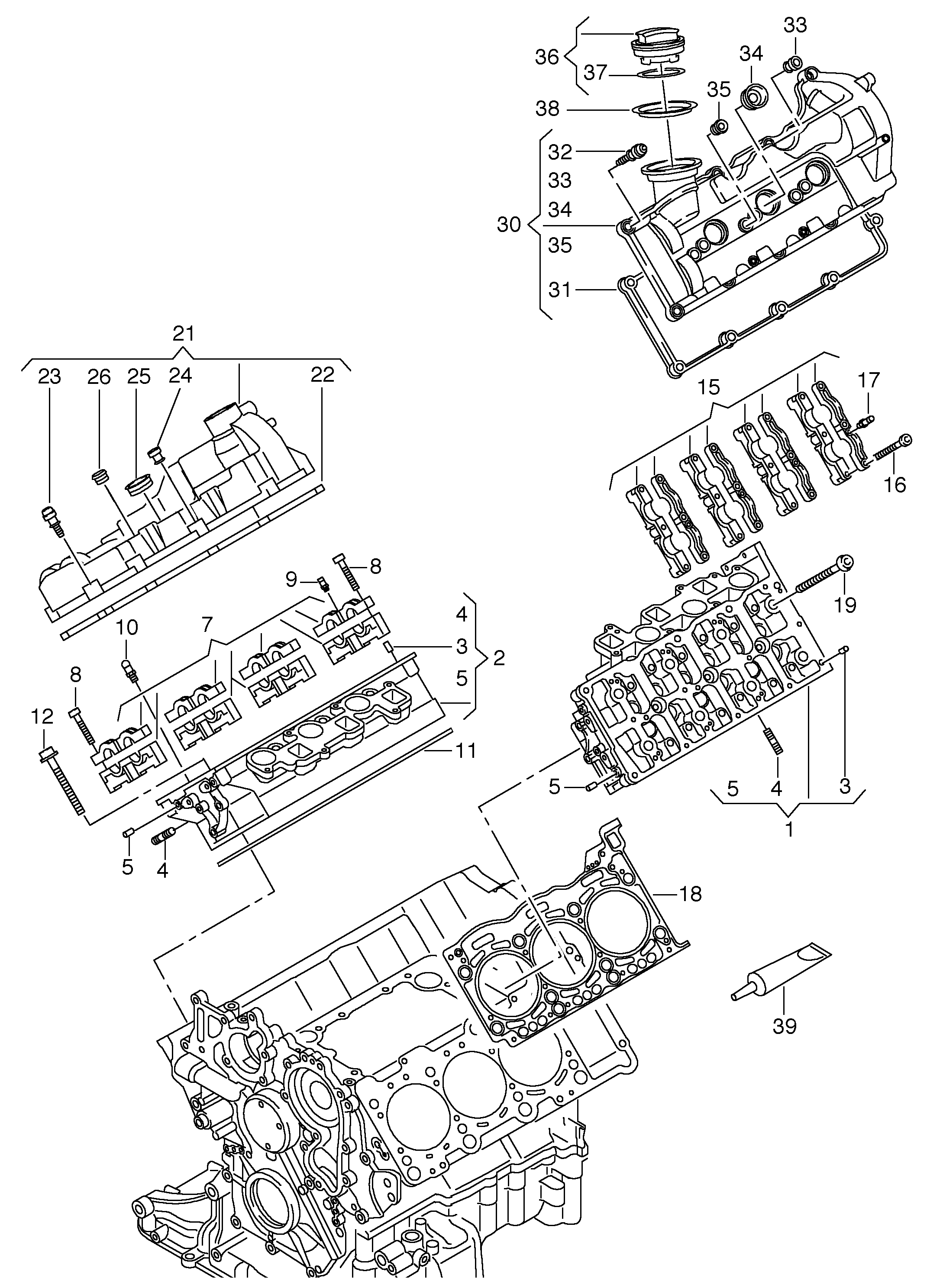 AUDI 059 103 484 - Gasket, cylinder head cover parts5.com