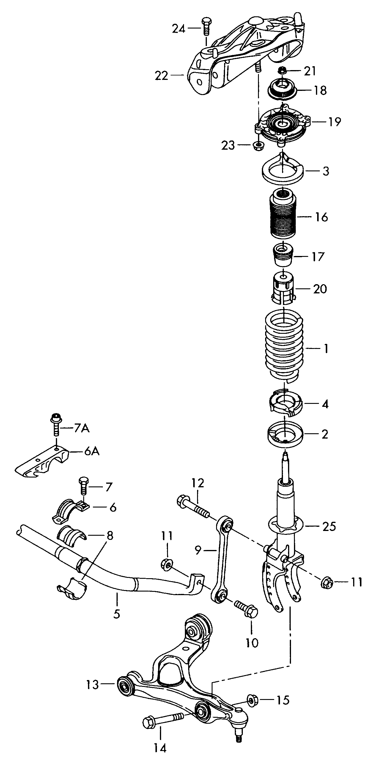 AUDI N   104 253 01 - Kit de montage, barre / montant du stabilisateur parts5.com