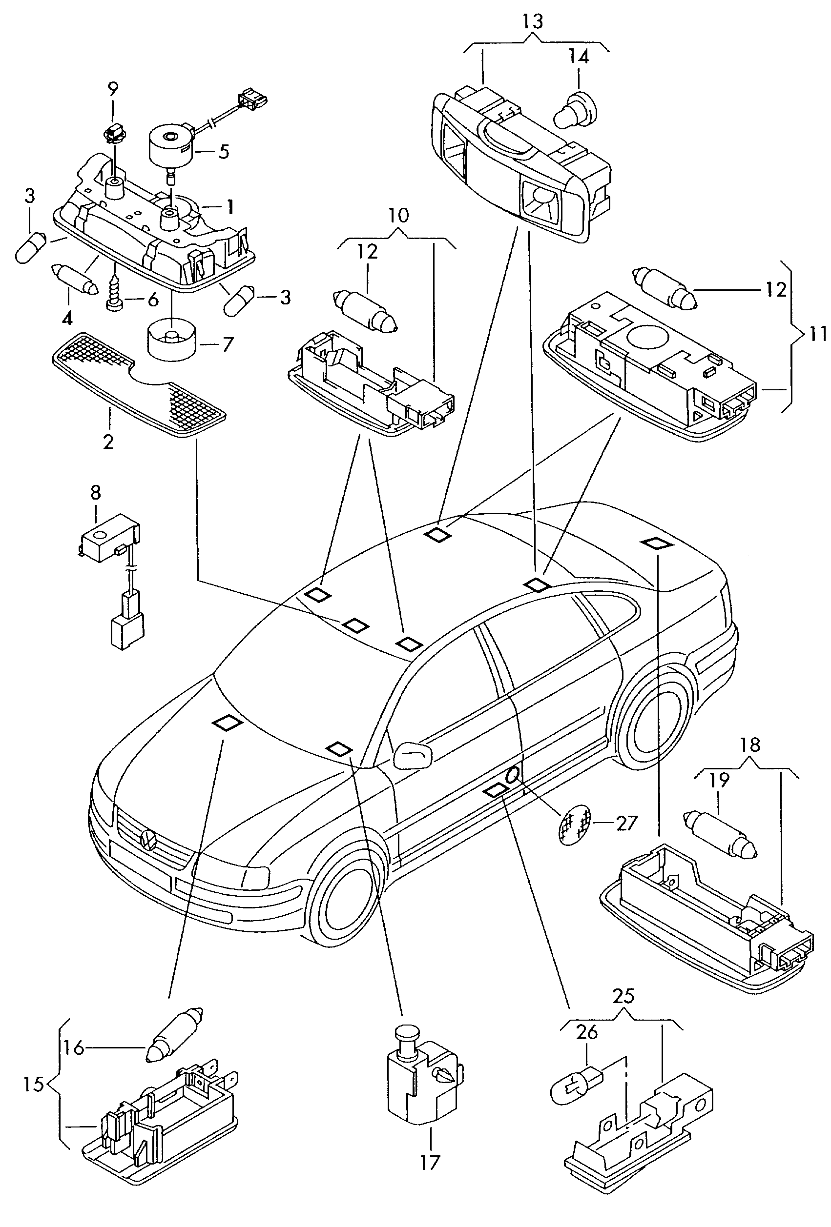 VW N  0177532 - Bec, lumini bord parts5.com