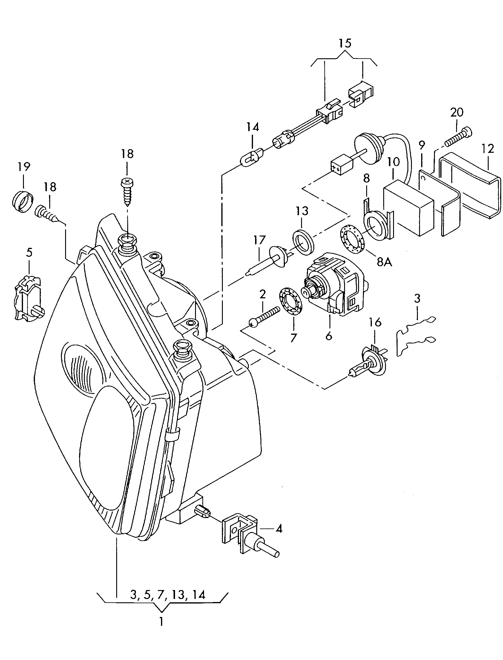 AUDI N 104 457 01 - Polttimo, ajovalo parts5.com