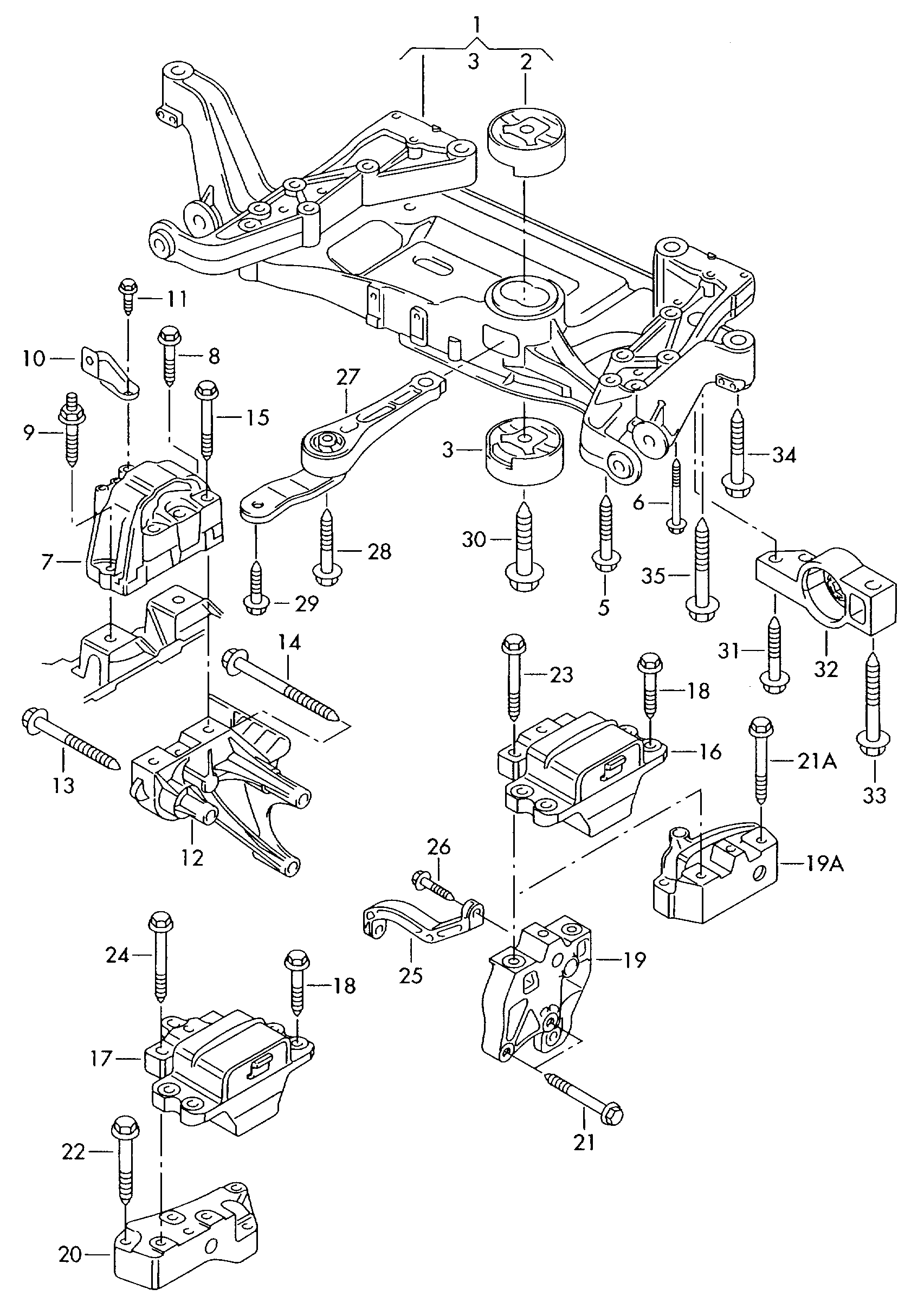 VAG 3C0 199 867 C - Suport motor parts5.com