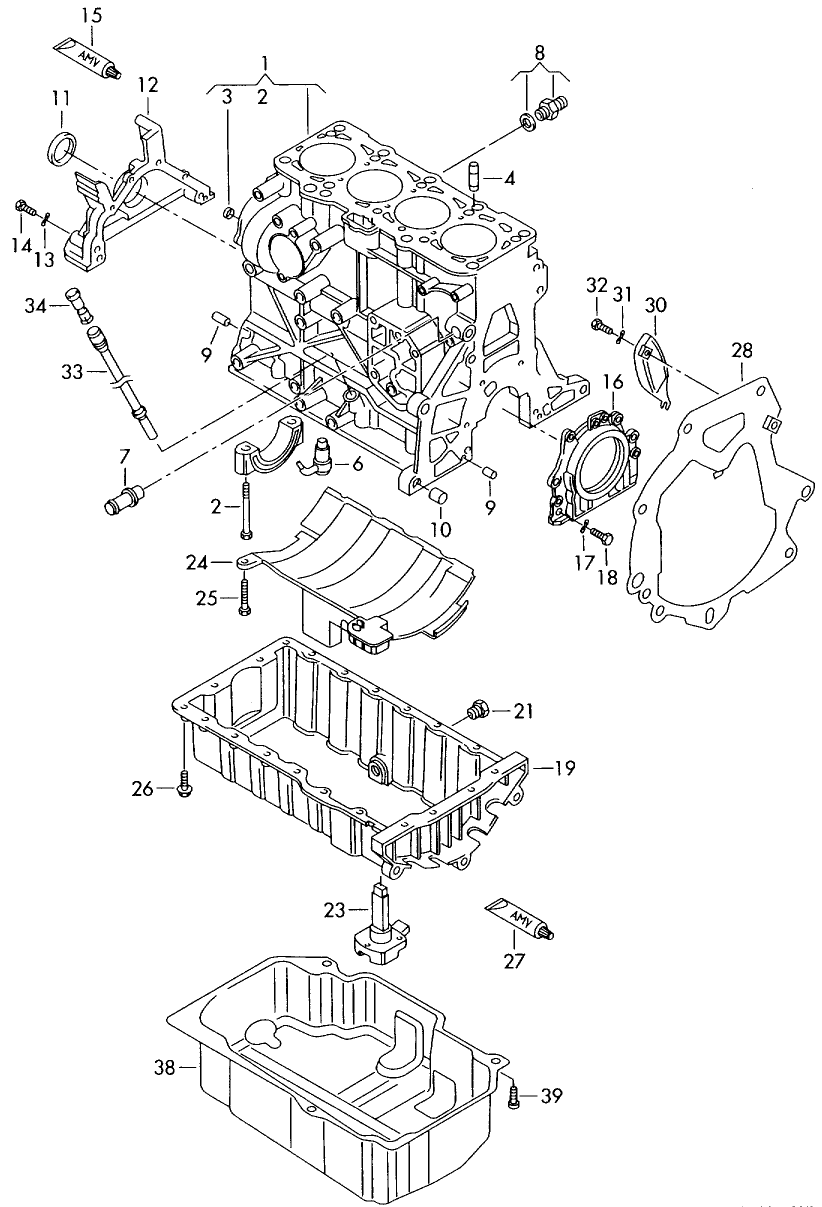 Skoda 03G 103 603H - Õlivann parts5.com