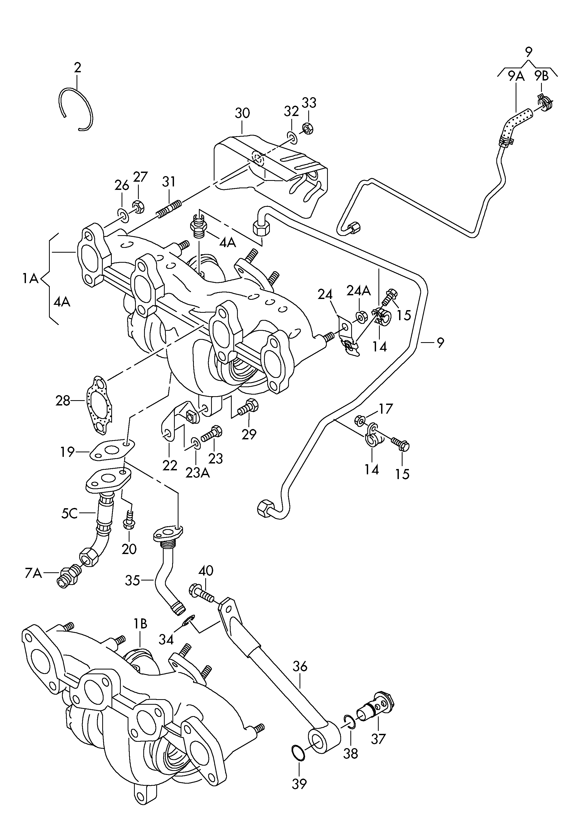 VW 028145757 - Garnitura etans., compresor parts5.com