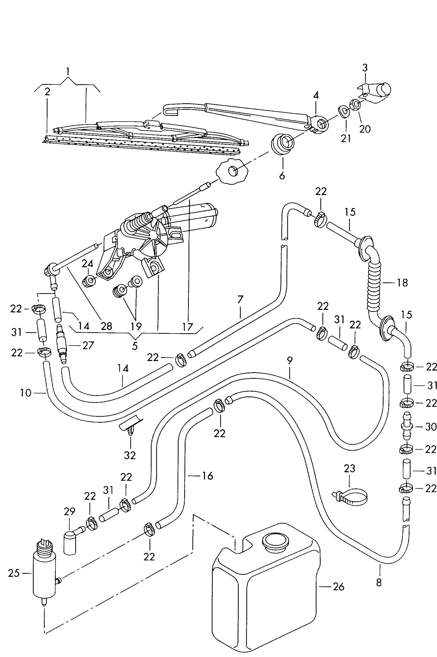 VAG 1J6955427 - Wiper Blade parts5.com