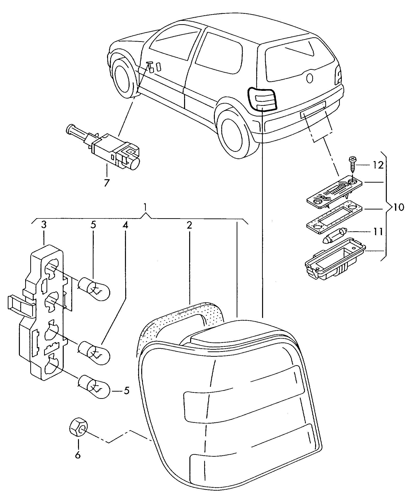 AUDI 6Q0 945 511 - Féklámpakapcsoló parts5.com