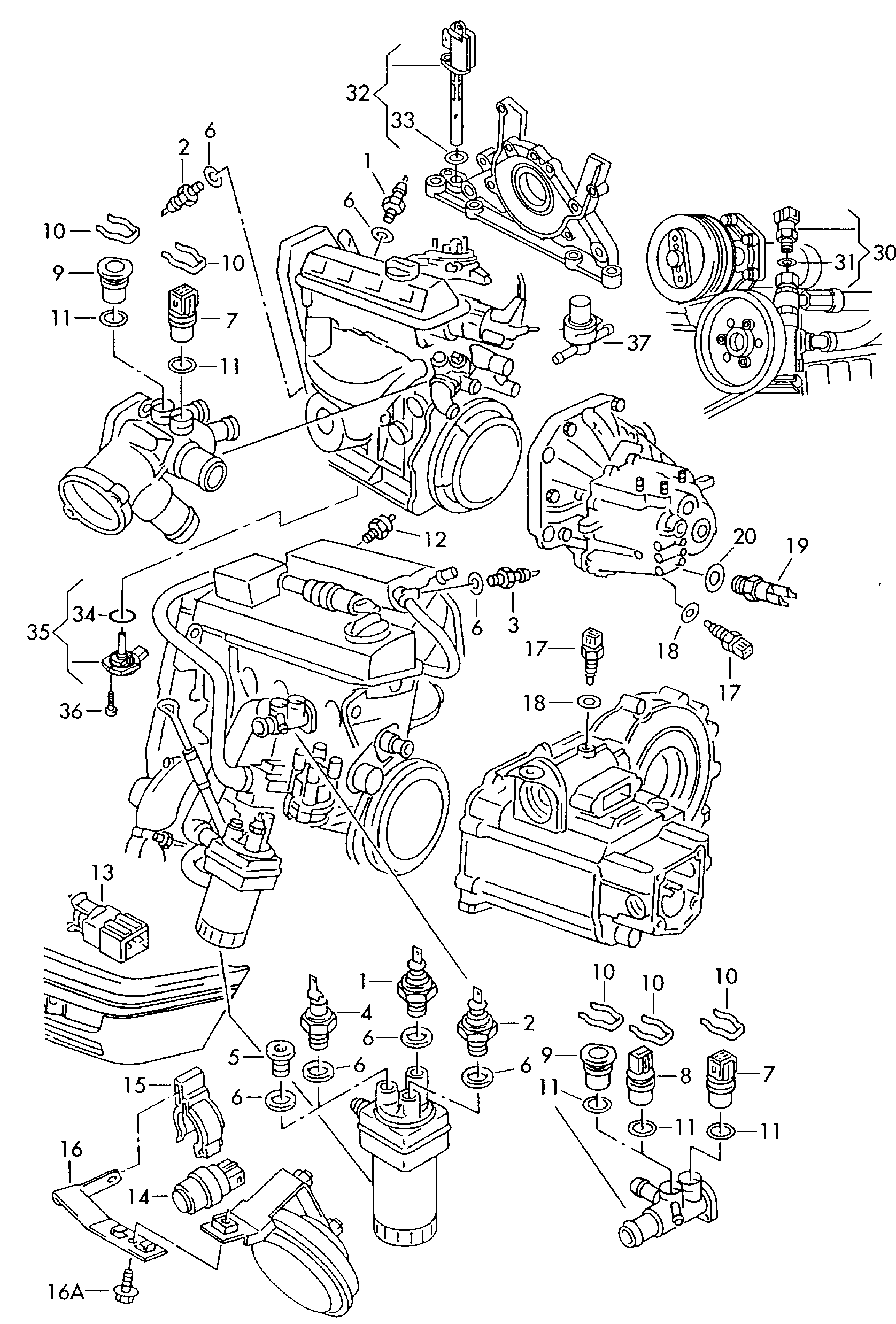 VAG 02K945415C - Şalter, geri vites lambası parts5.com