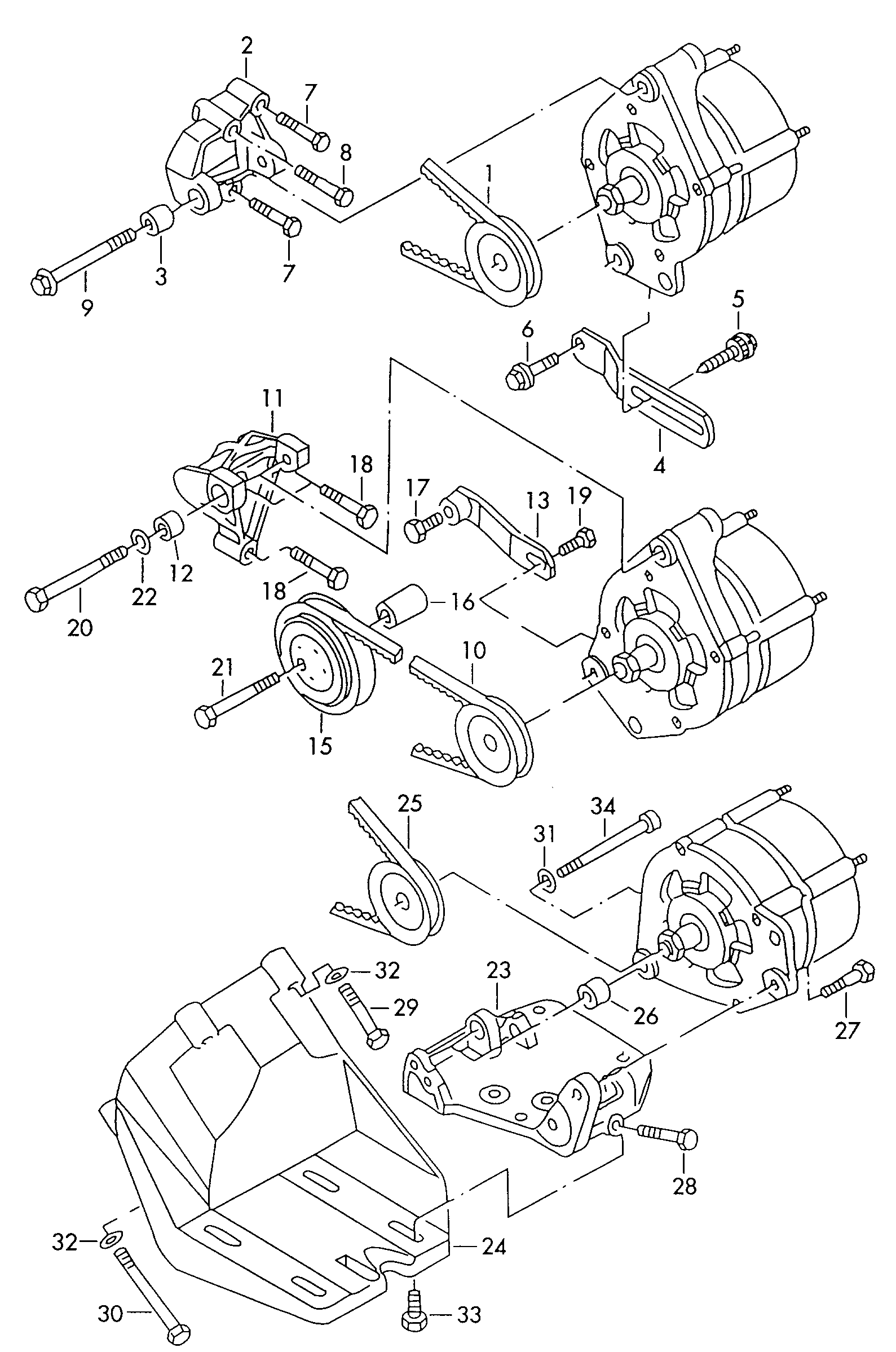 VAG 023903137A - Клиновой ремень, поперечные рёбра parts5.com