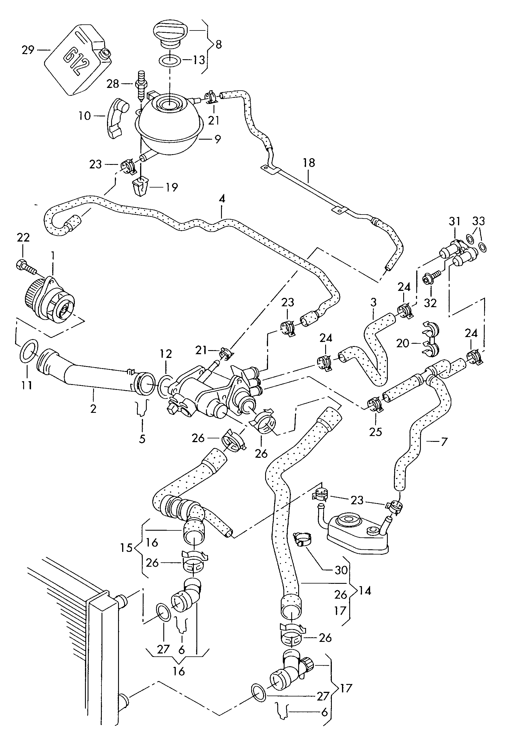 VW 036 121 008 L - Pumpa za vodu parts5.com