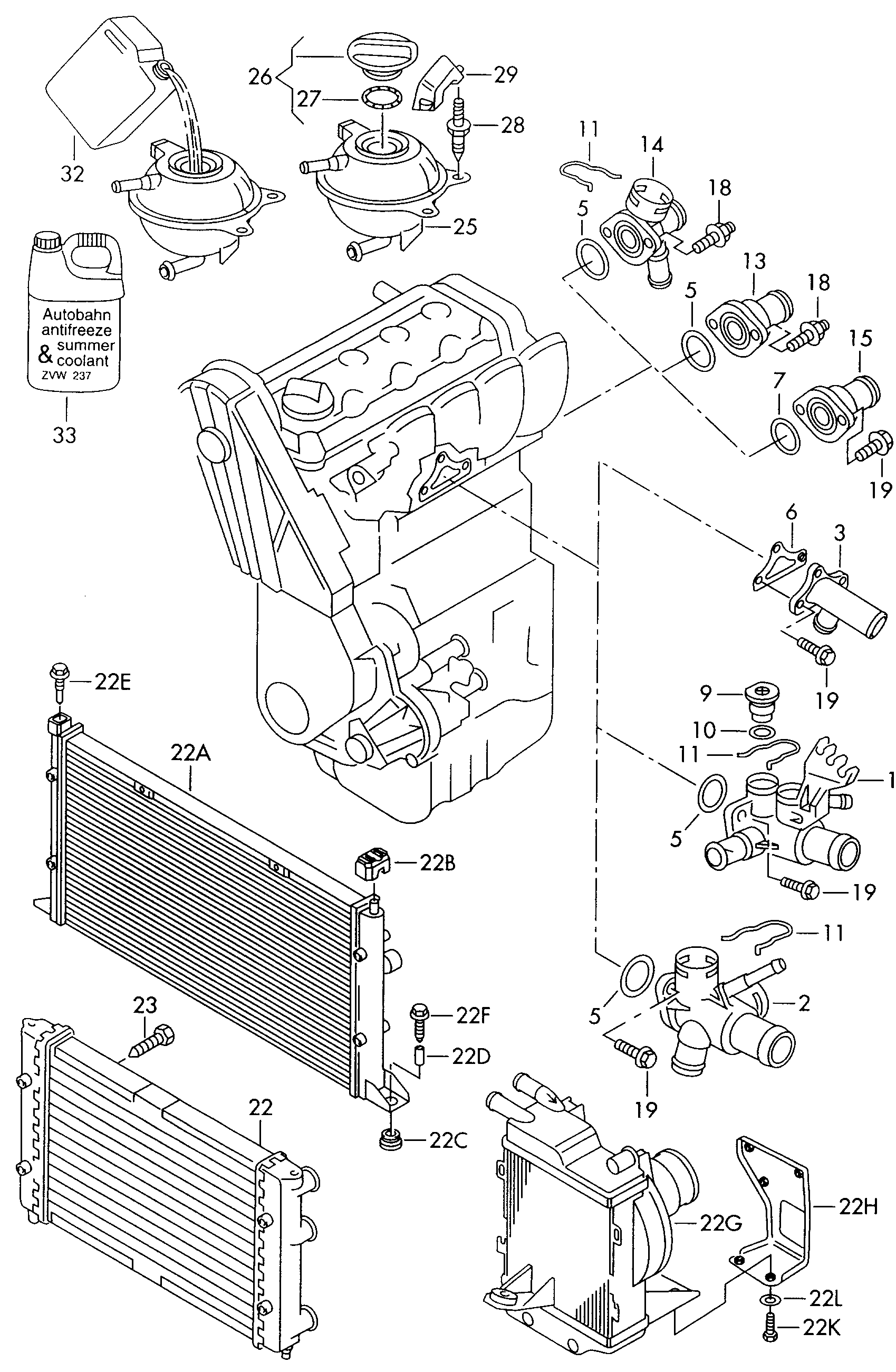 VAG G 012 A8F A1 - Sredstvo proti zmrzovanju hladilne vode (antifriz) parts5.com