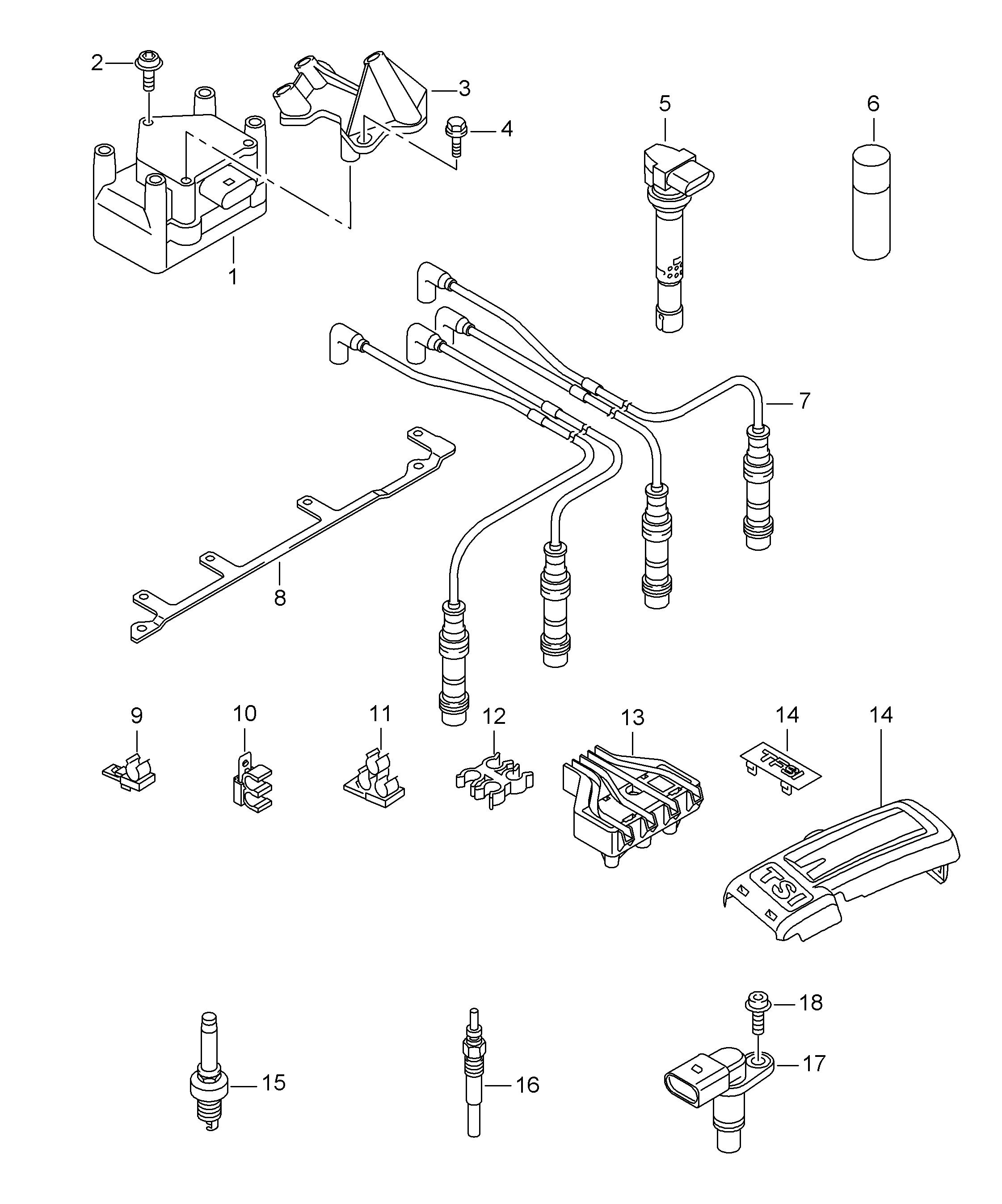 VW 101 905 631 H - Svećica za paljenje parts5.com