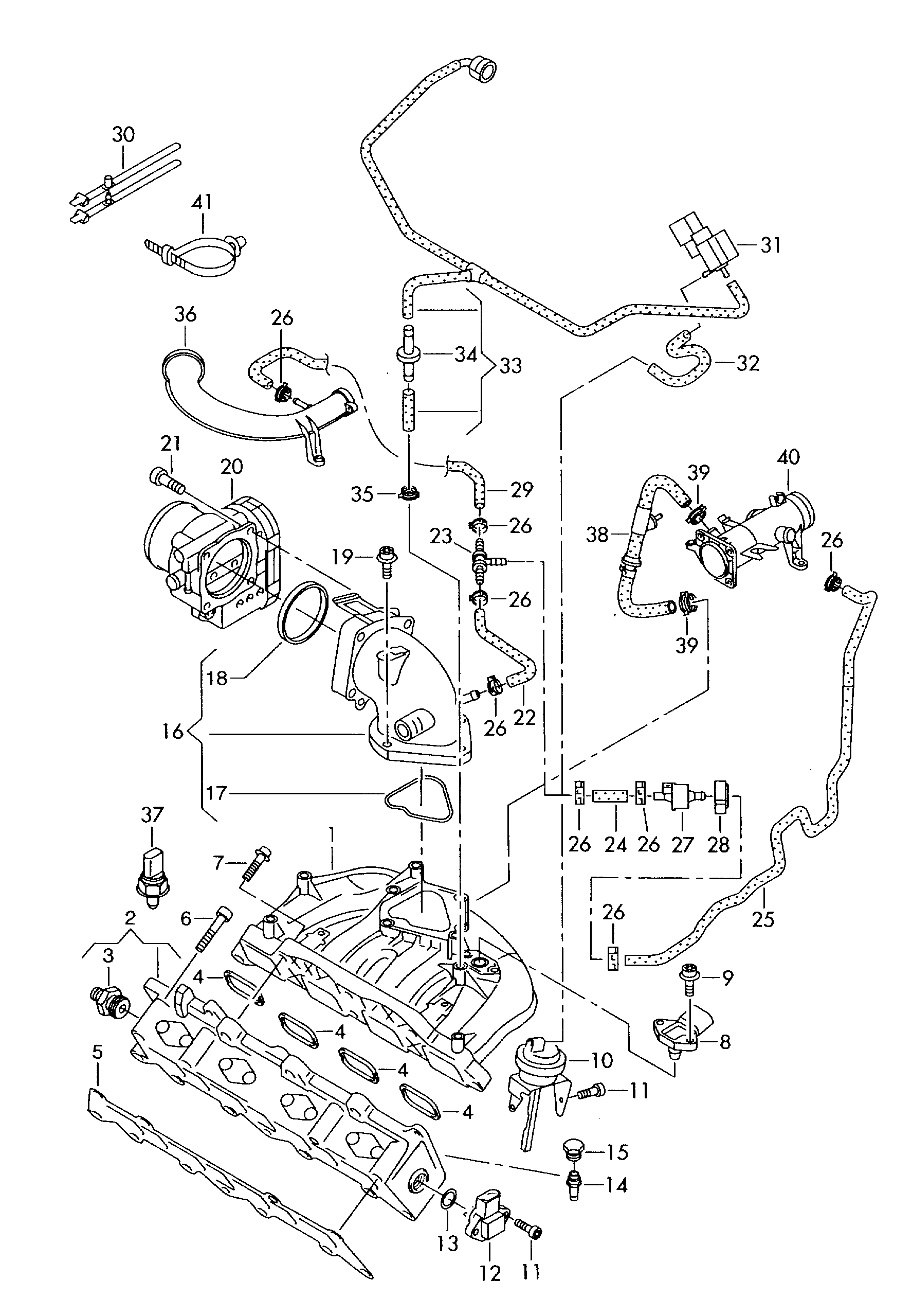 Seat 03C 133 073 A - Hrdlo żkrtiacej klapky parts5.com