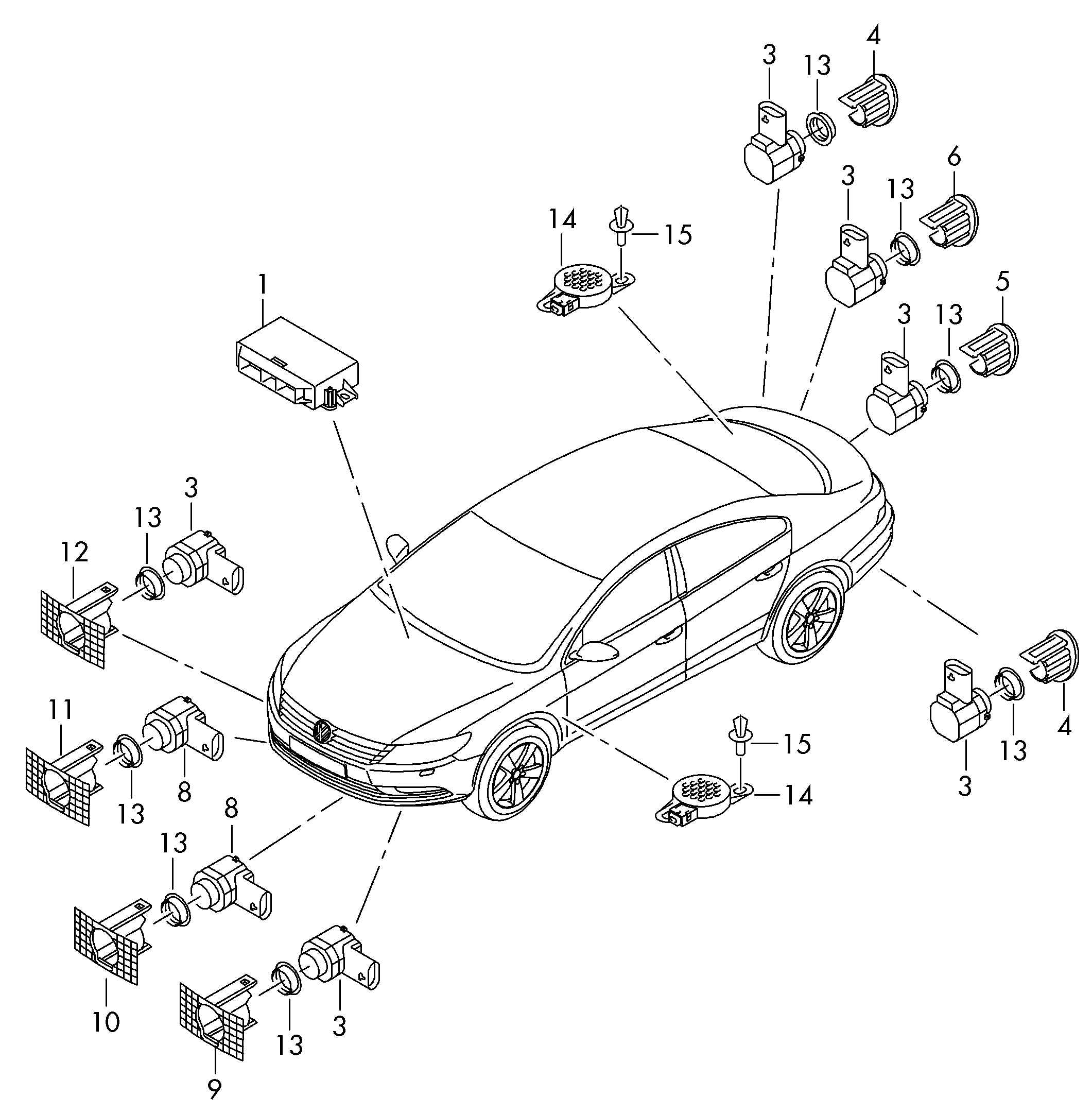 VAG 1S0 919 275D - Snímač pakovacieho systému parts5.com