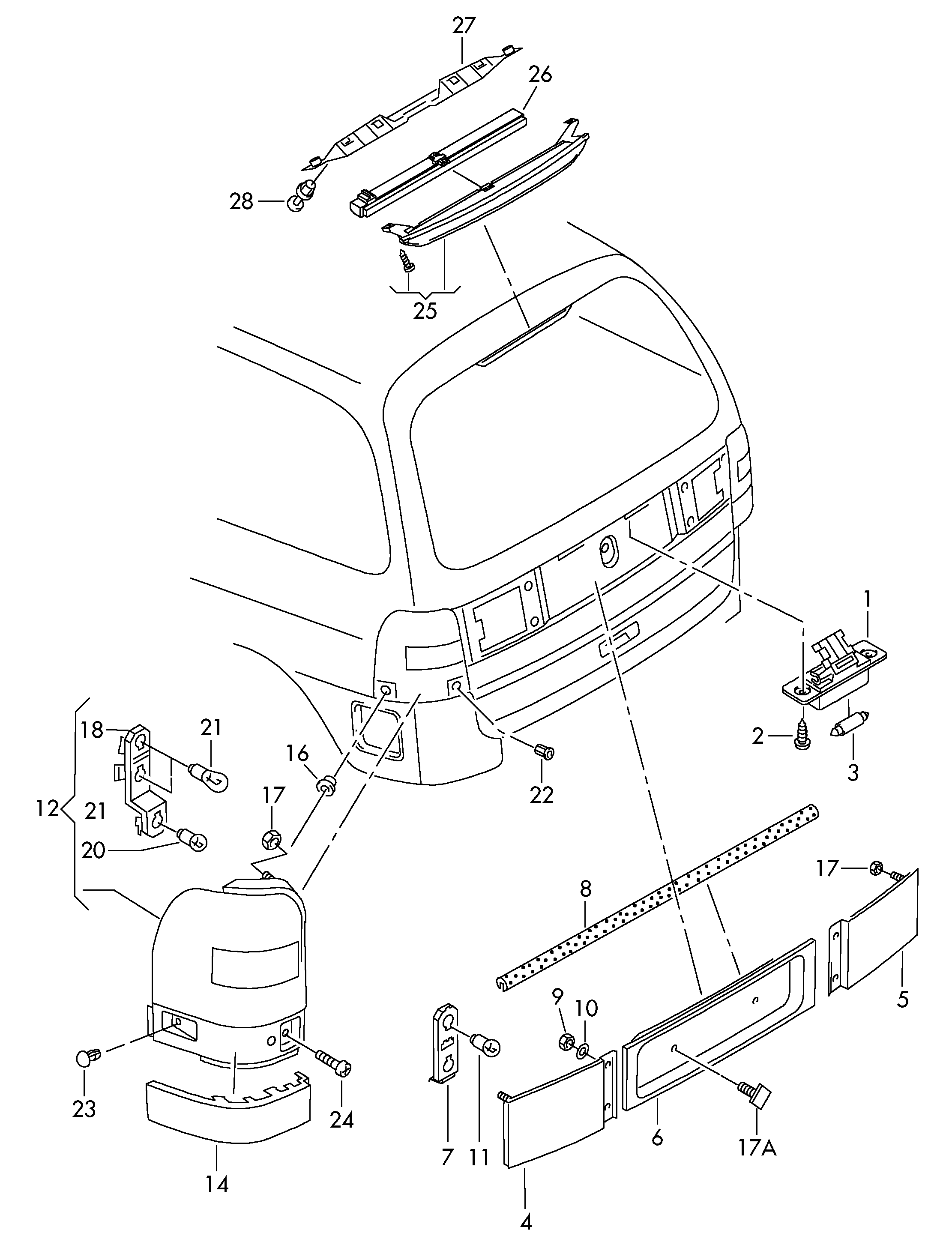 Seat N   017 718 5 - Крушка с нагреваема жичка, задни светлини parts5.com