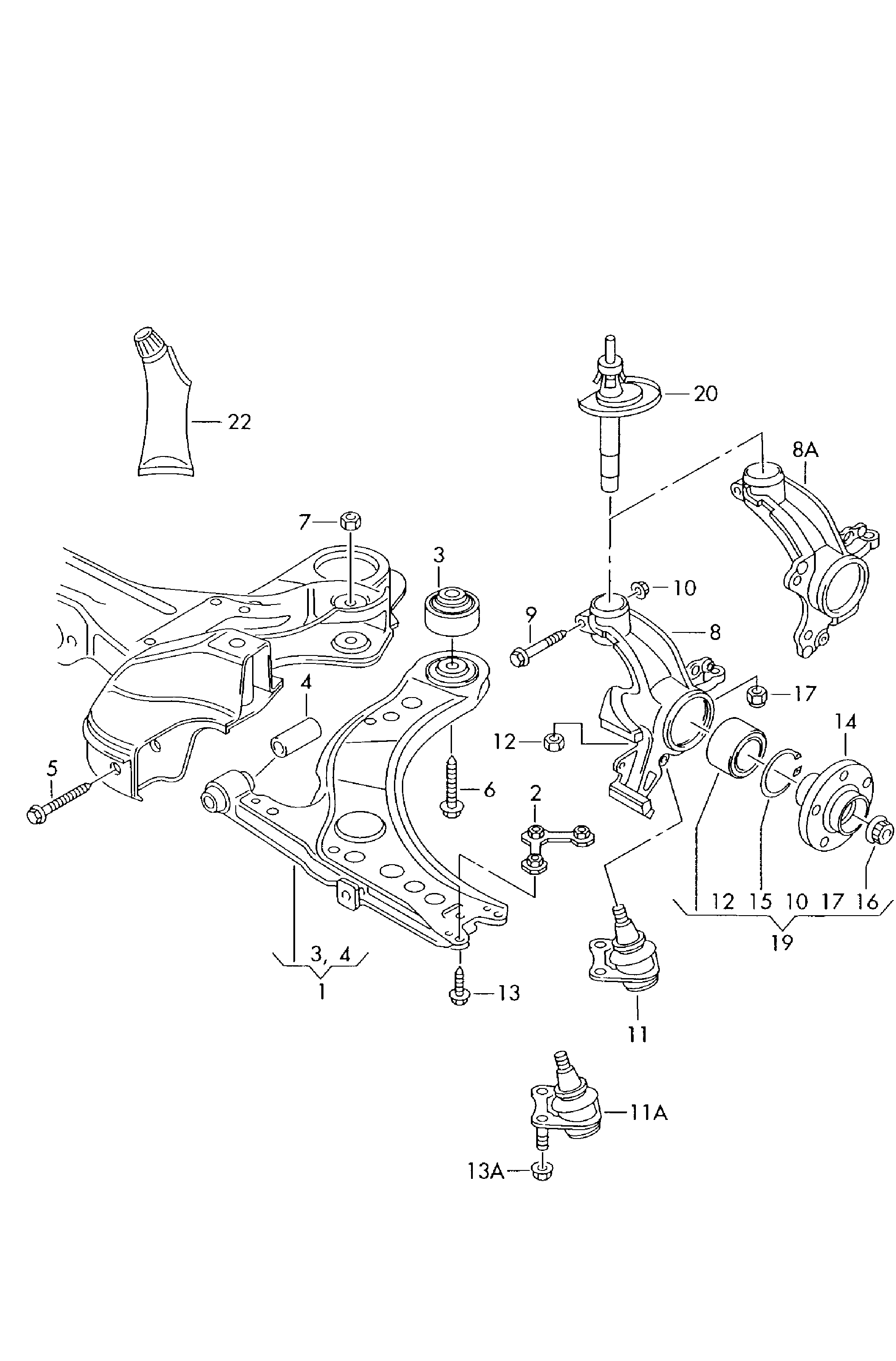 VAG 1K0 407 365C - Ball Joint parts5.com