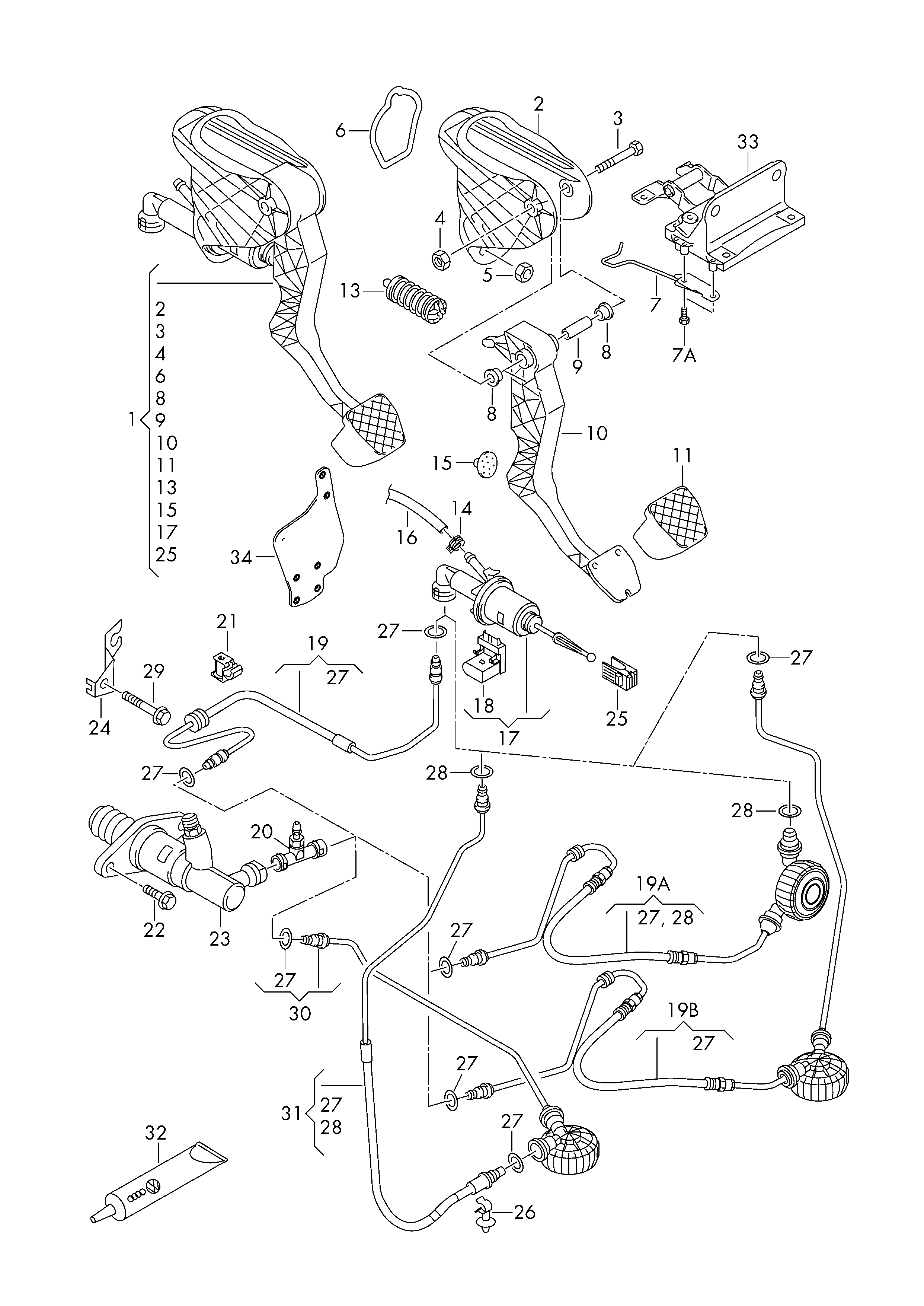 Seat 6Q0 721 261 F - Κάτω αντλία συμπλέκτη, συμπλέκτης parts5.com