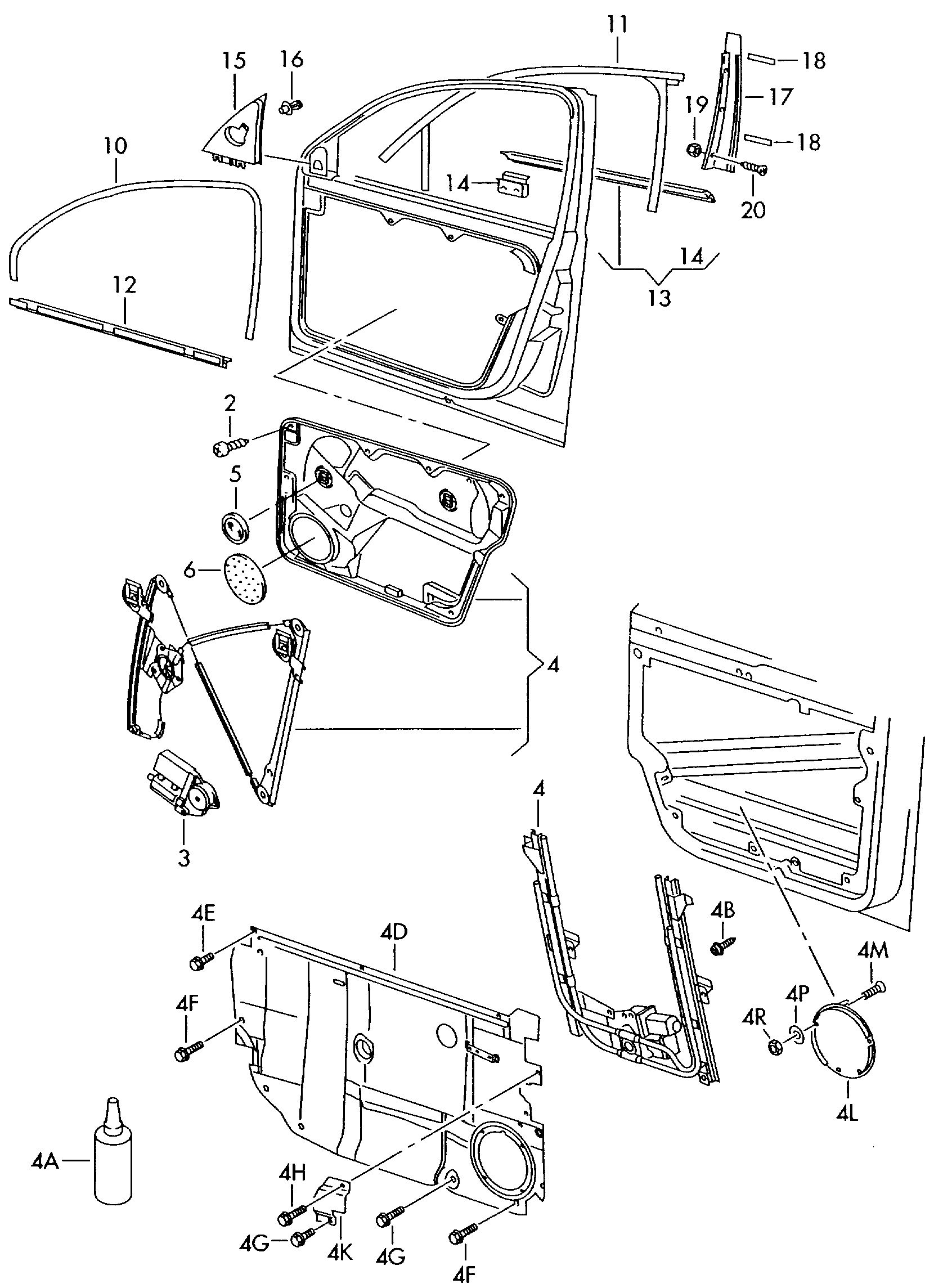 VAG 3B1 837 461 - Aknatõstuk parts5.com