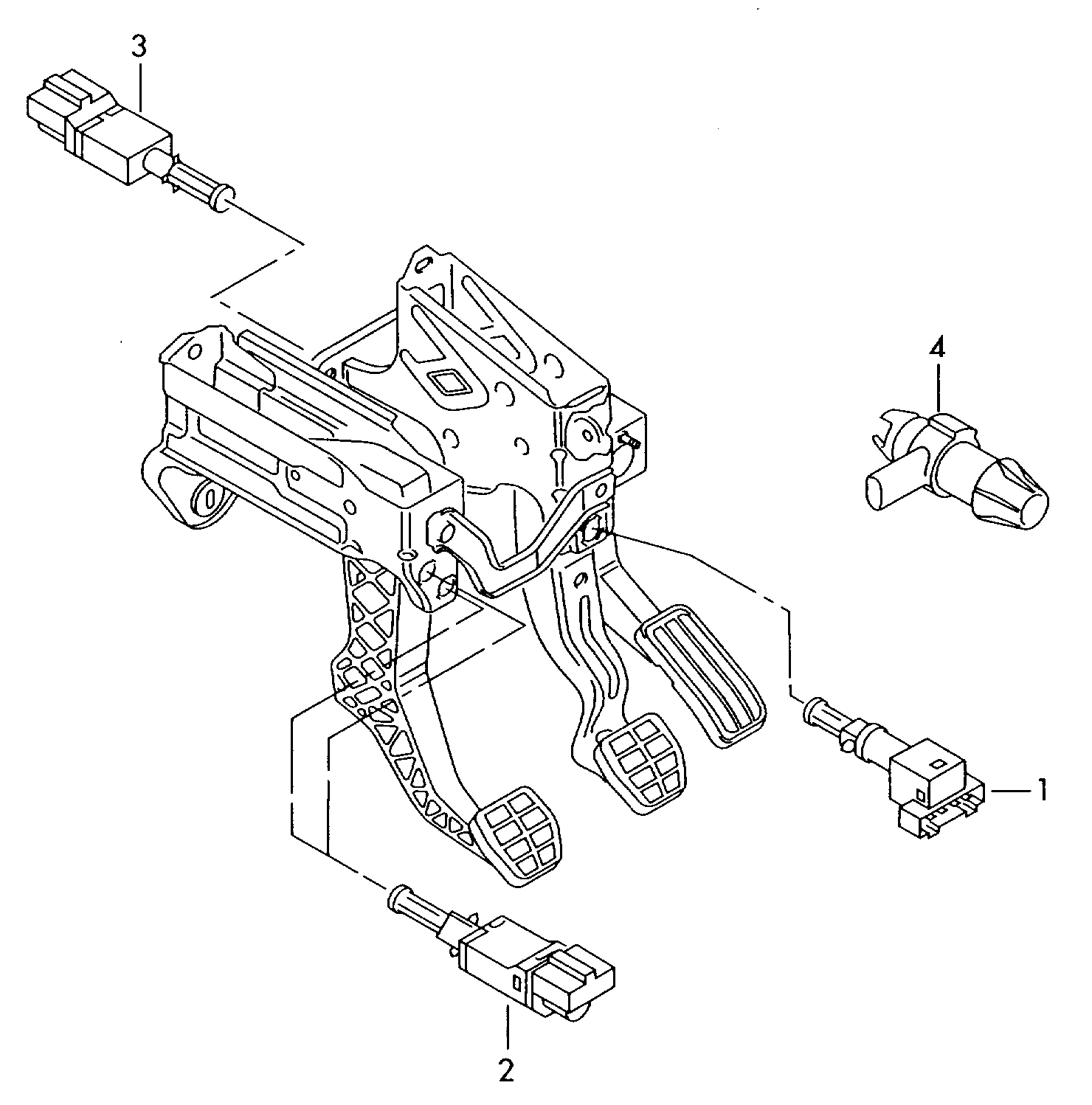 VW 1J0 927 189 F - Выключатель, привод сцепления (управление двигателем) parts5.com