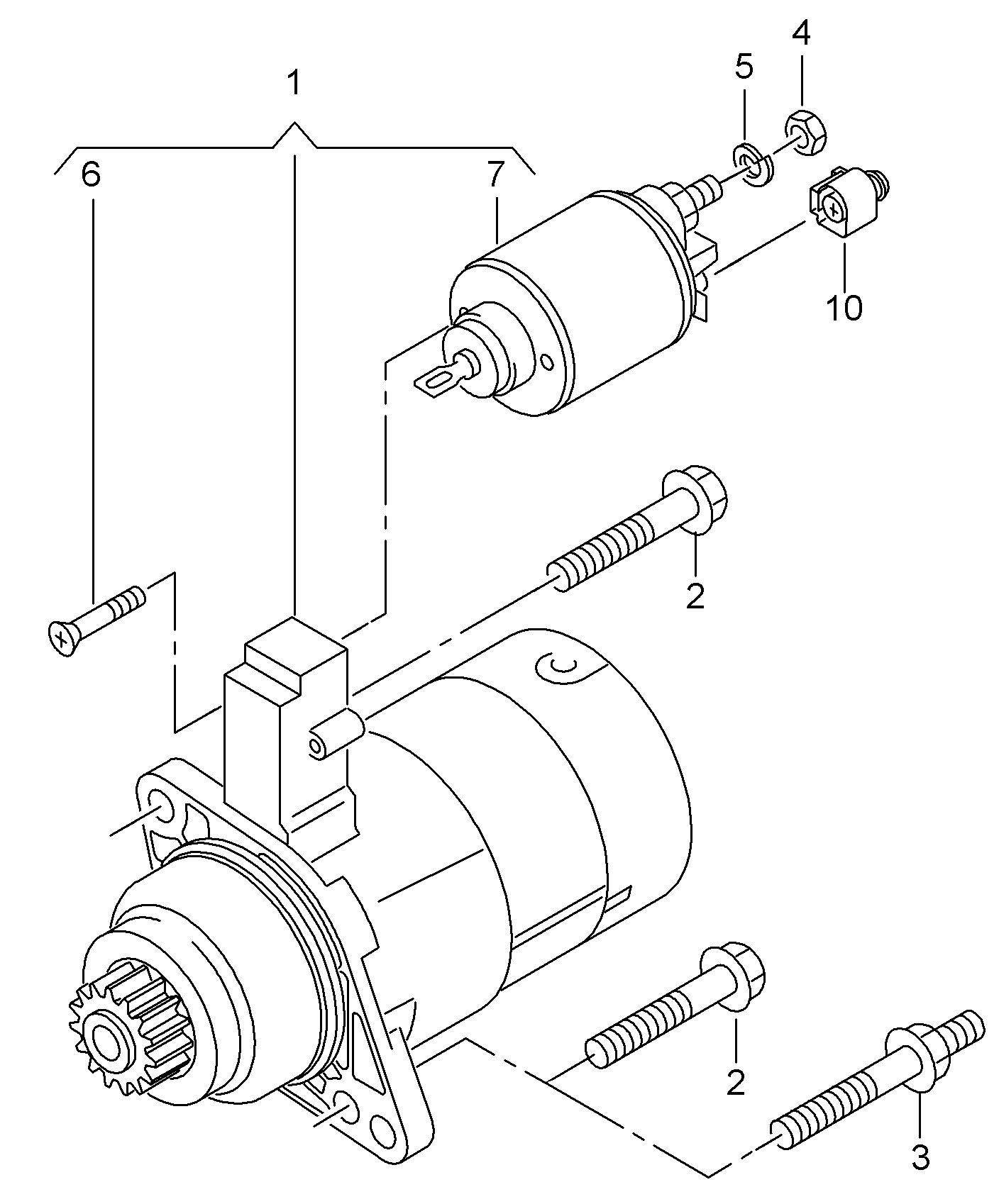 Skoda 02T 911 024 K - Starter parts5.com