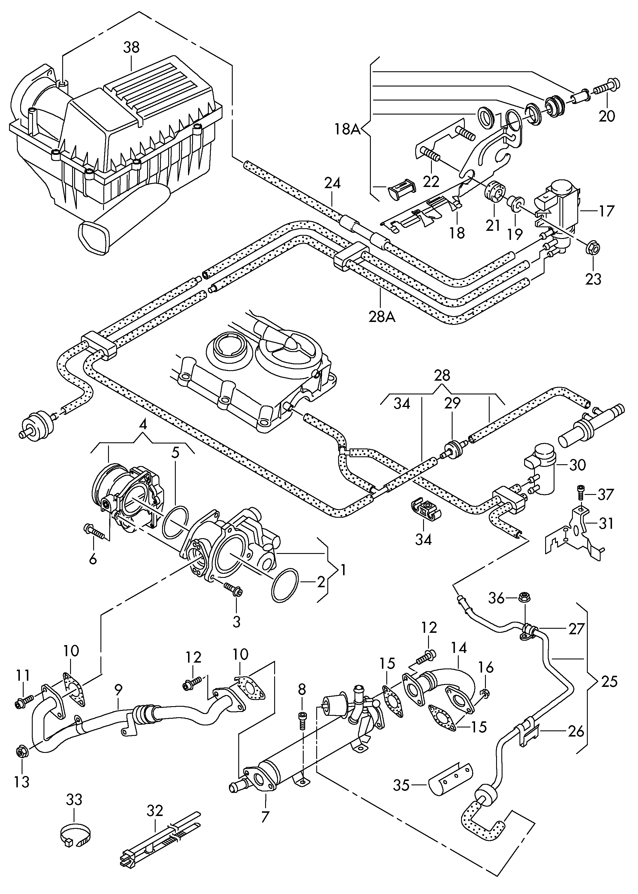 VW 03L 128 063 E - Throttle body parts5.com