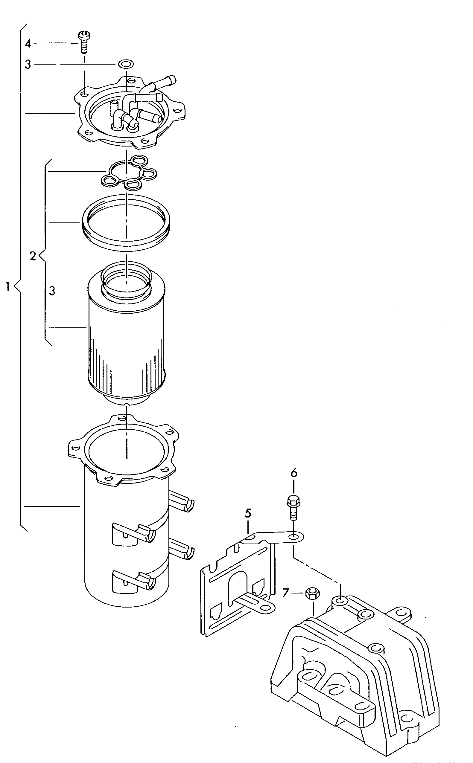 Skoda 1K0 127 434 A - Filtru combustibil parts5.com