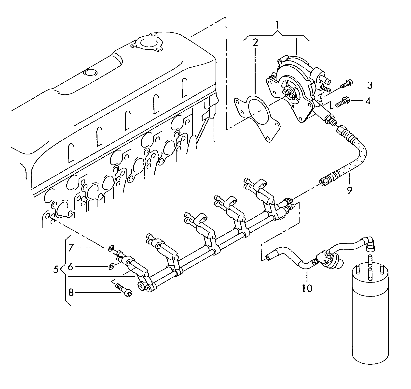 VW 070127511C - Furtun combustibil parts5.com