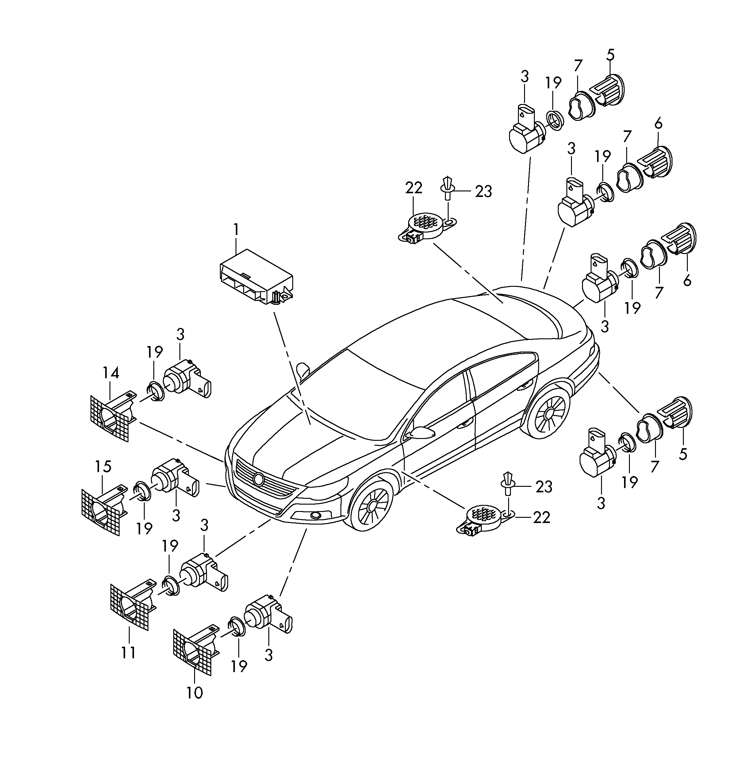 Skoda 4H0 919 275 - Snímač pakovacieho systému parts5.com