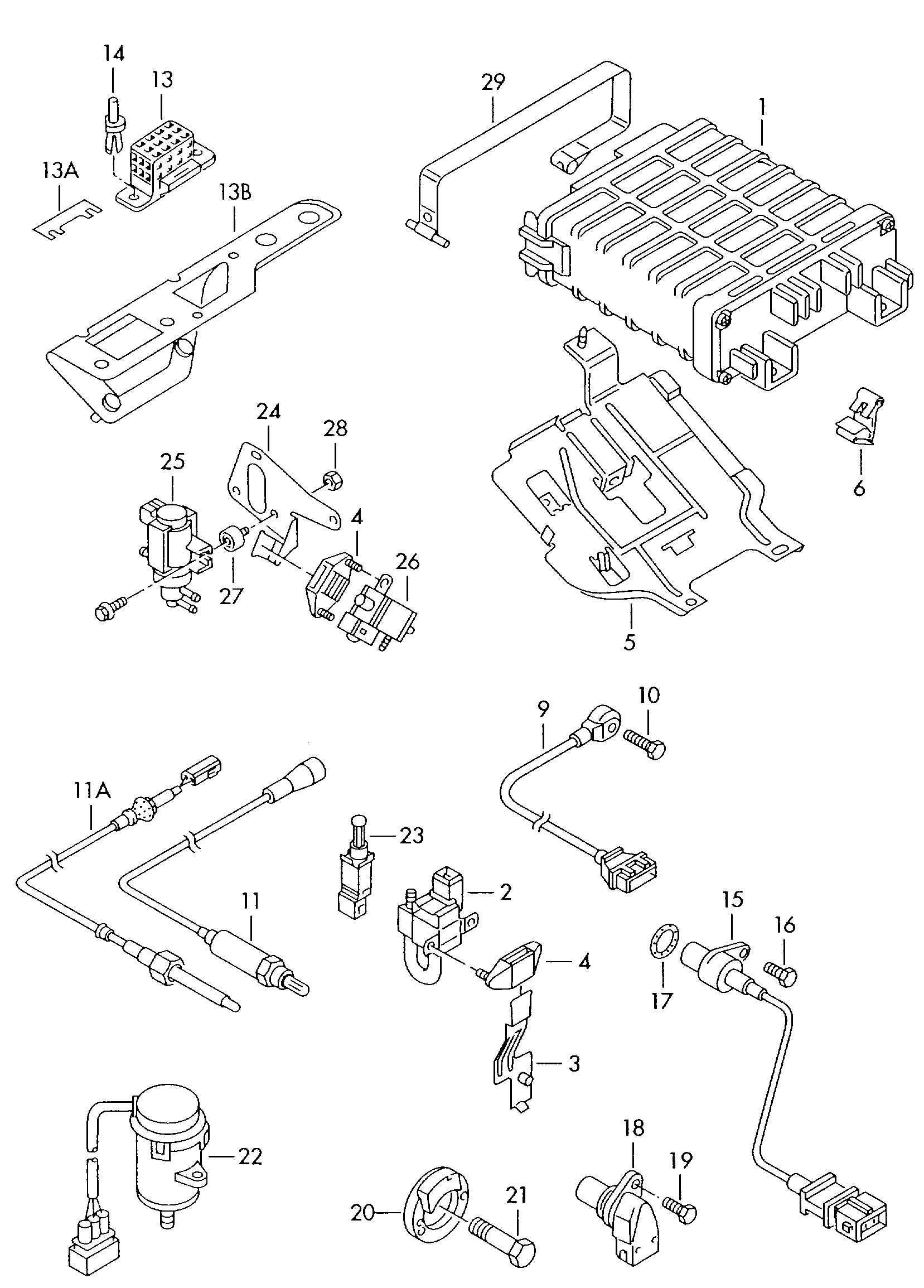 Skoda 045957147B - Sensor, camshaft position parts5.com