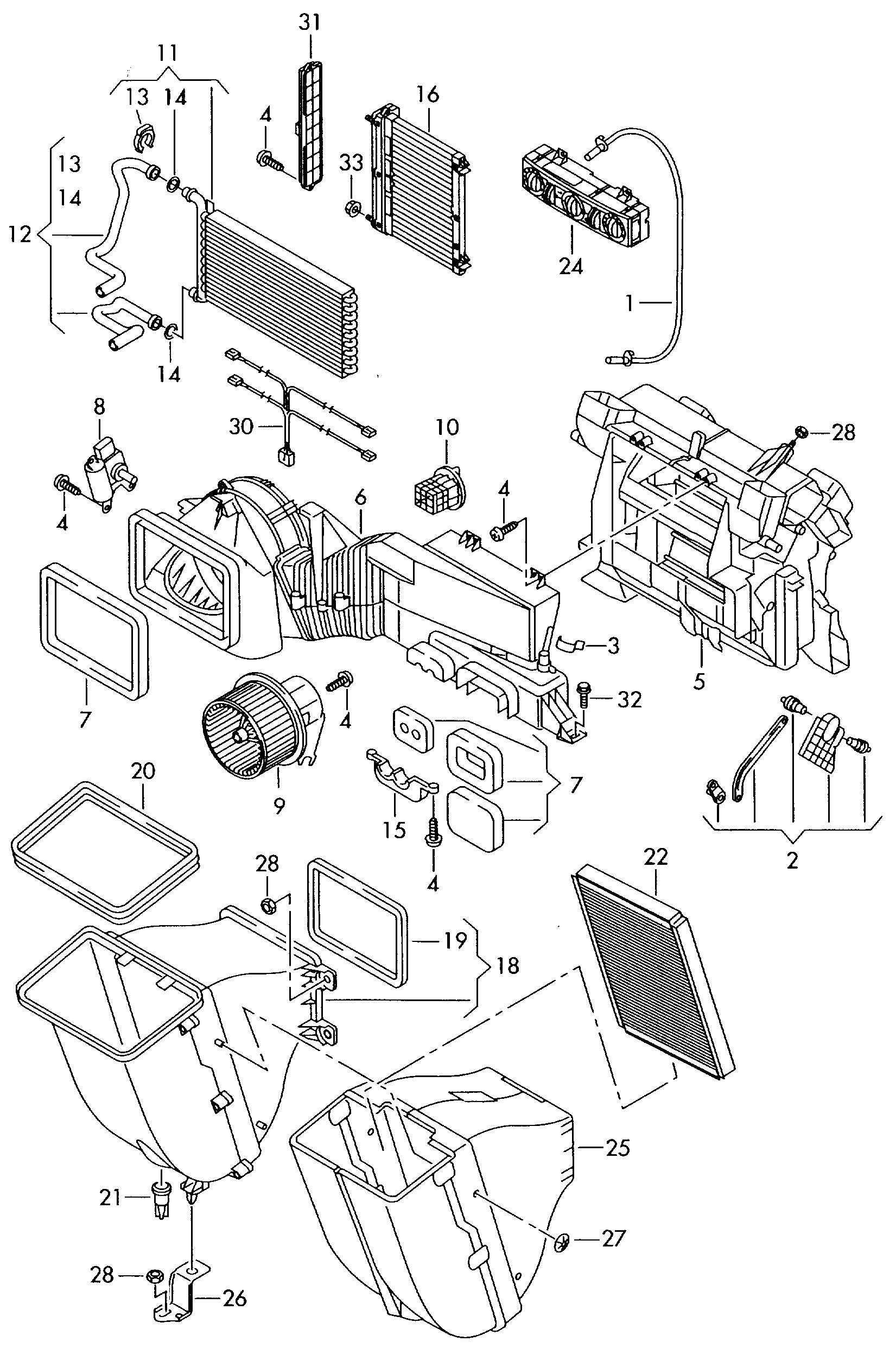 VW 2E0 915 693 - Resistor, interior blower parts5.com