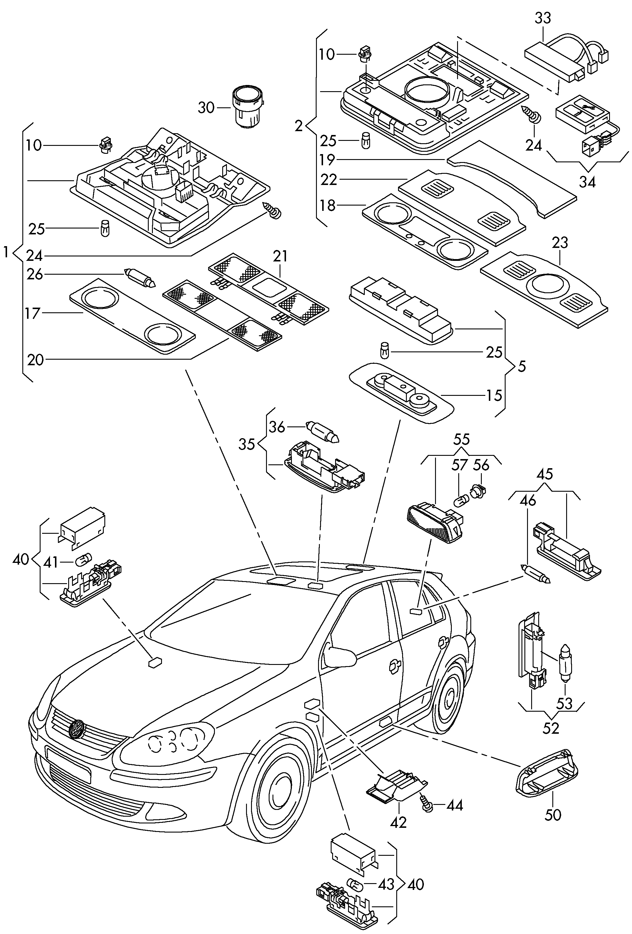 VAG 1K0947125G - Zarnica, Stranska (bocna) luc parts5.com