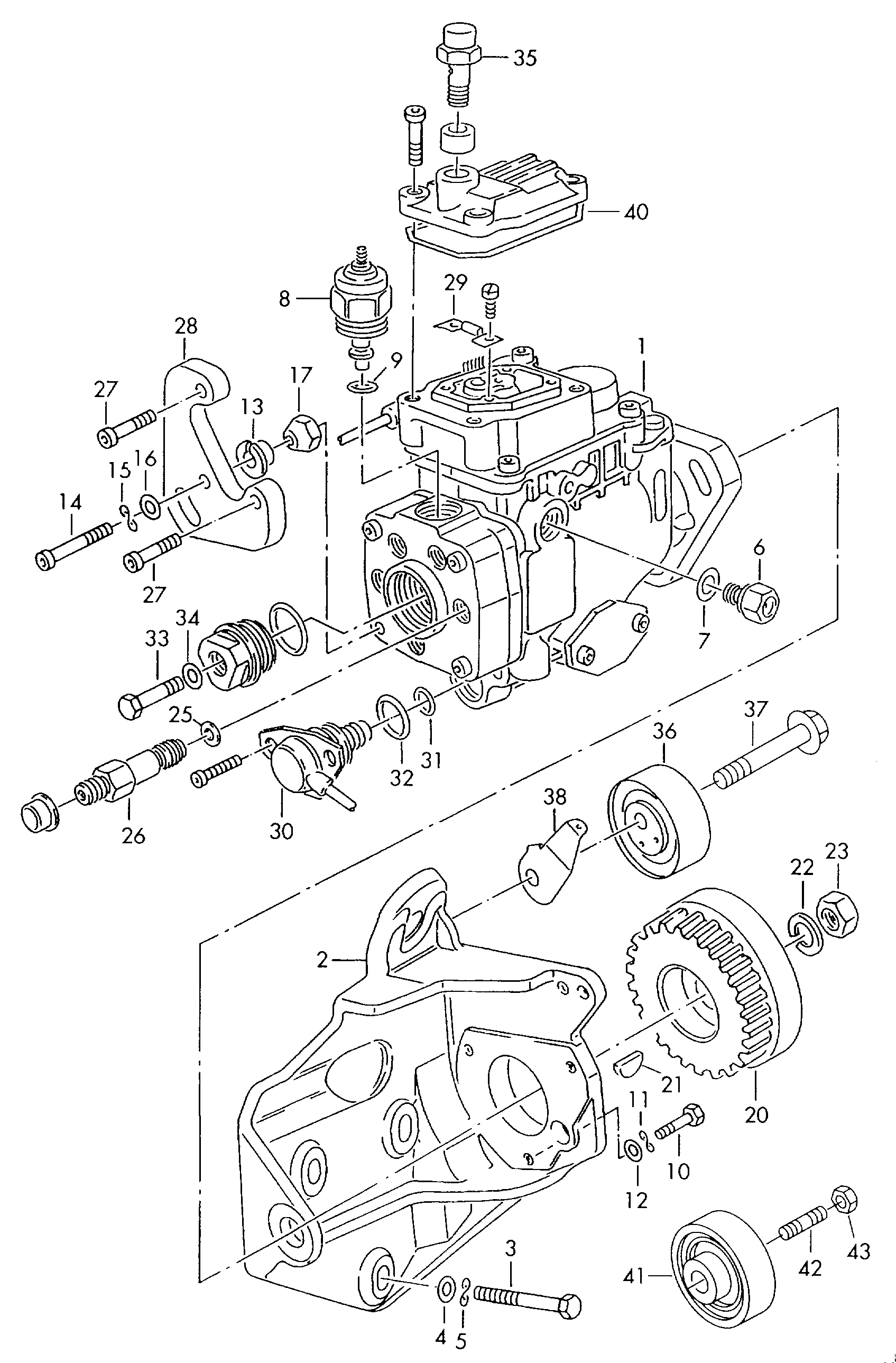 VAG 074 130 245 - Rola intinzator,curea distributie parts5.com