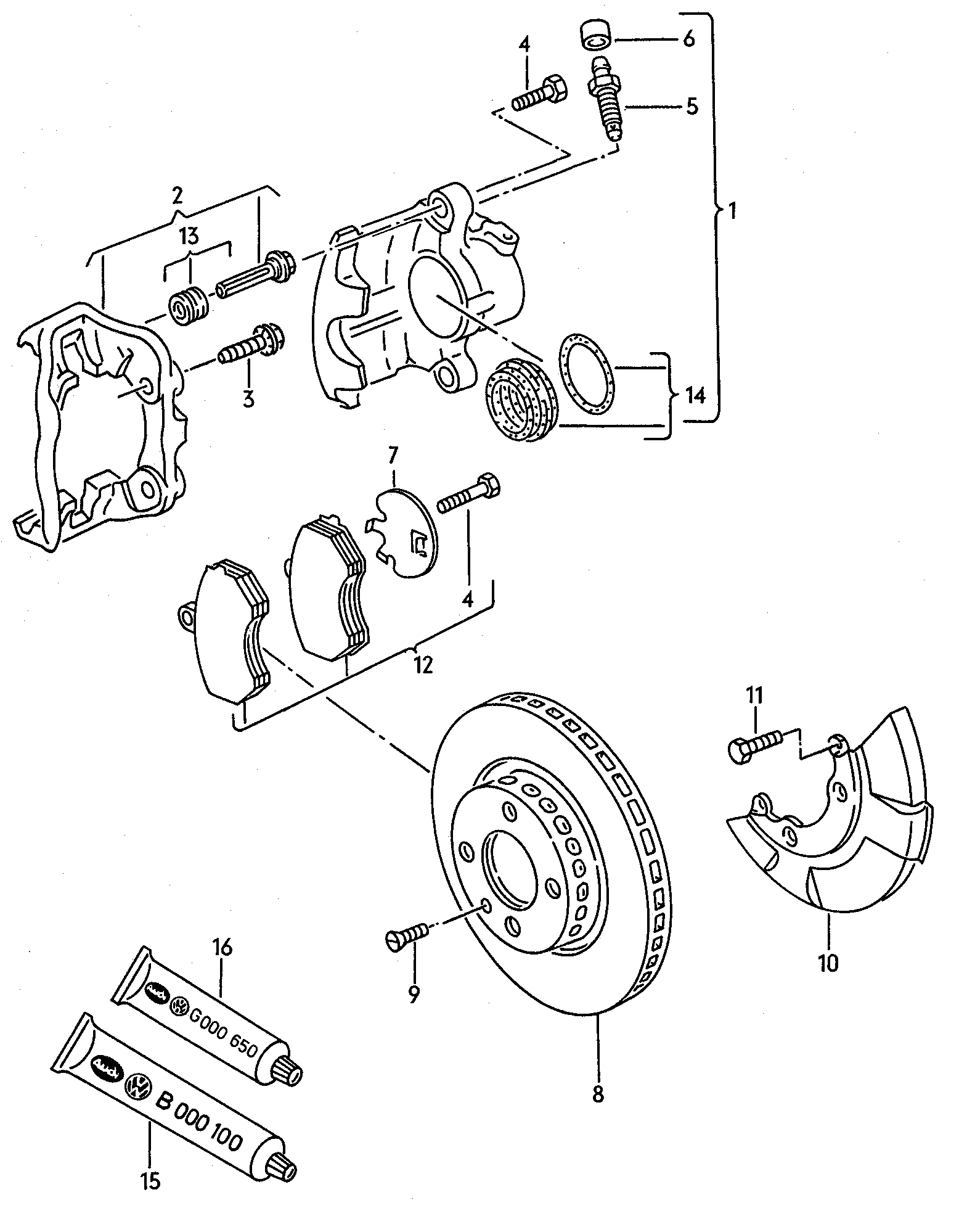 Seat 357 615 123 BX - Brzdový strmeň parts5.com