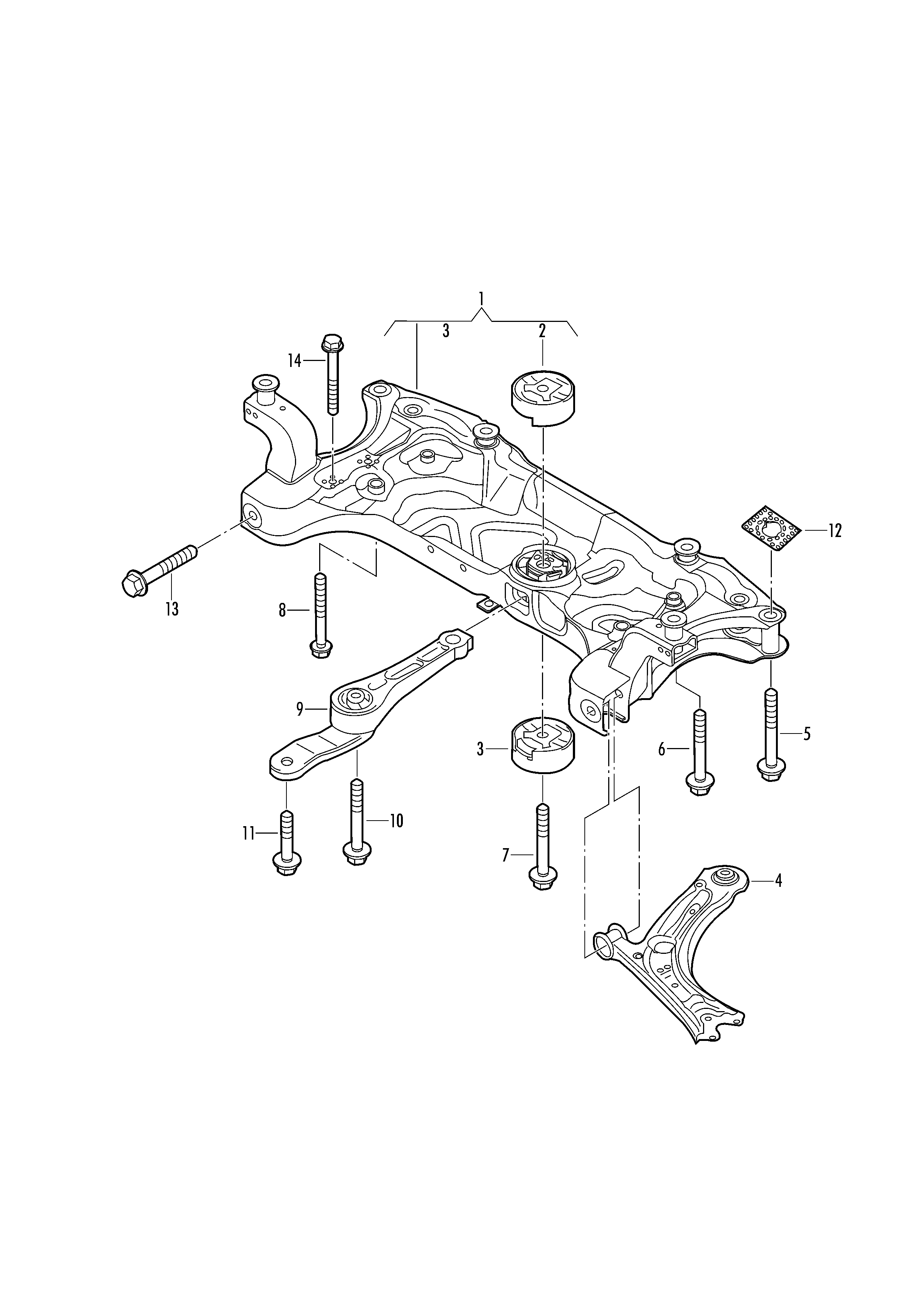 Seat 1K0 199 855 BA - Łożyskowanie silnika parts5.com