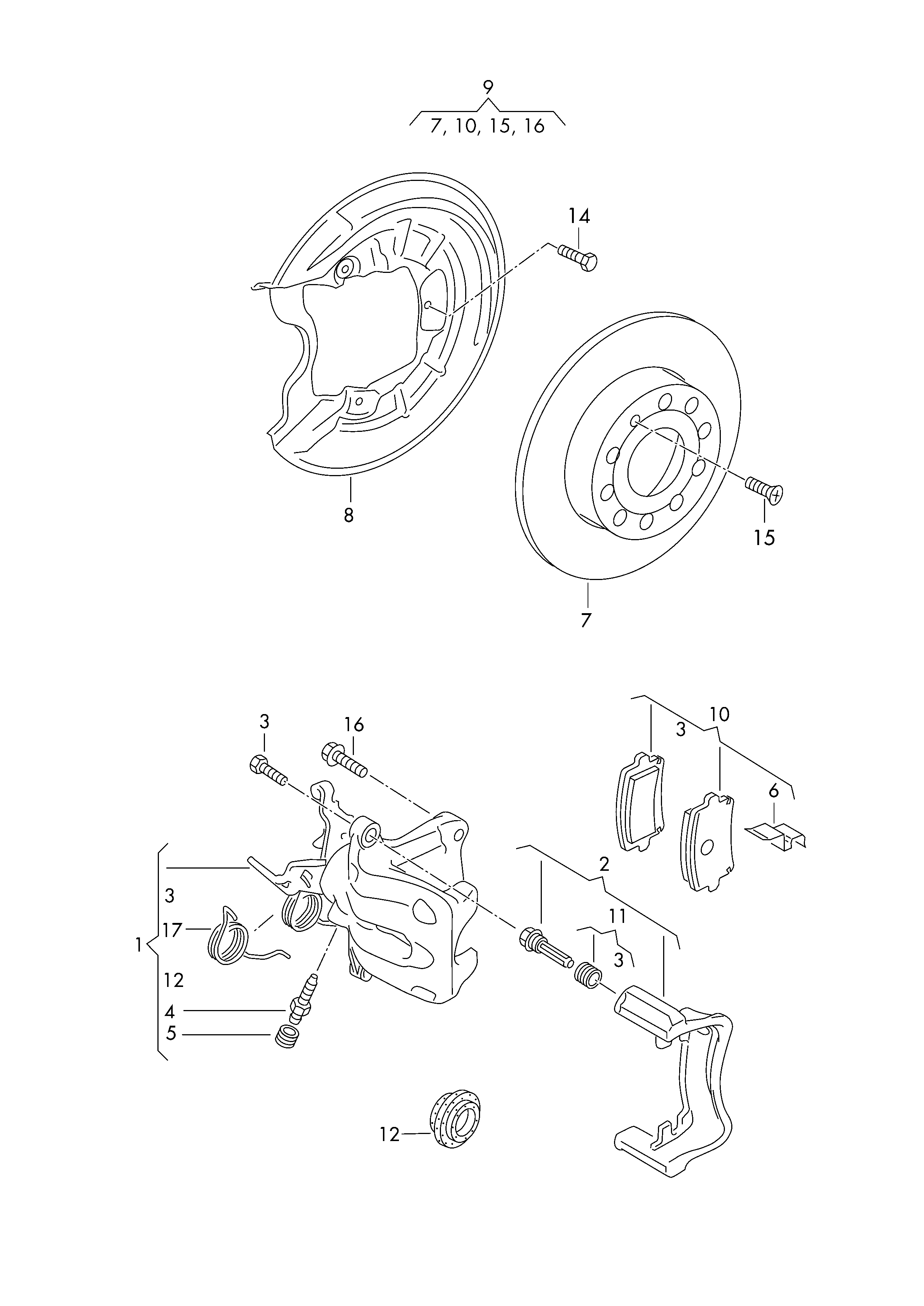 AUDI 2K5 698 451 - Set placute frana,frana disc parts5.com