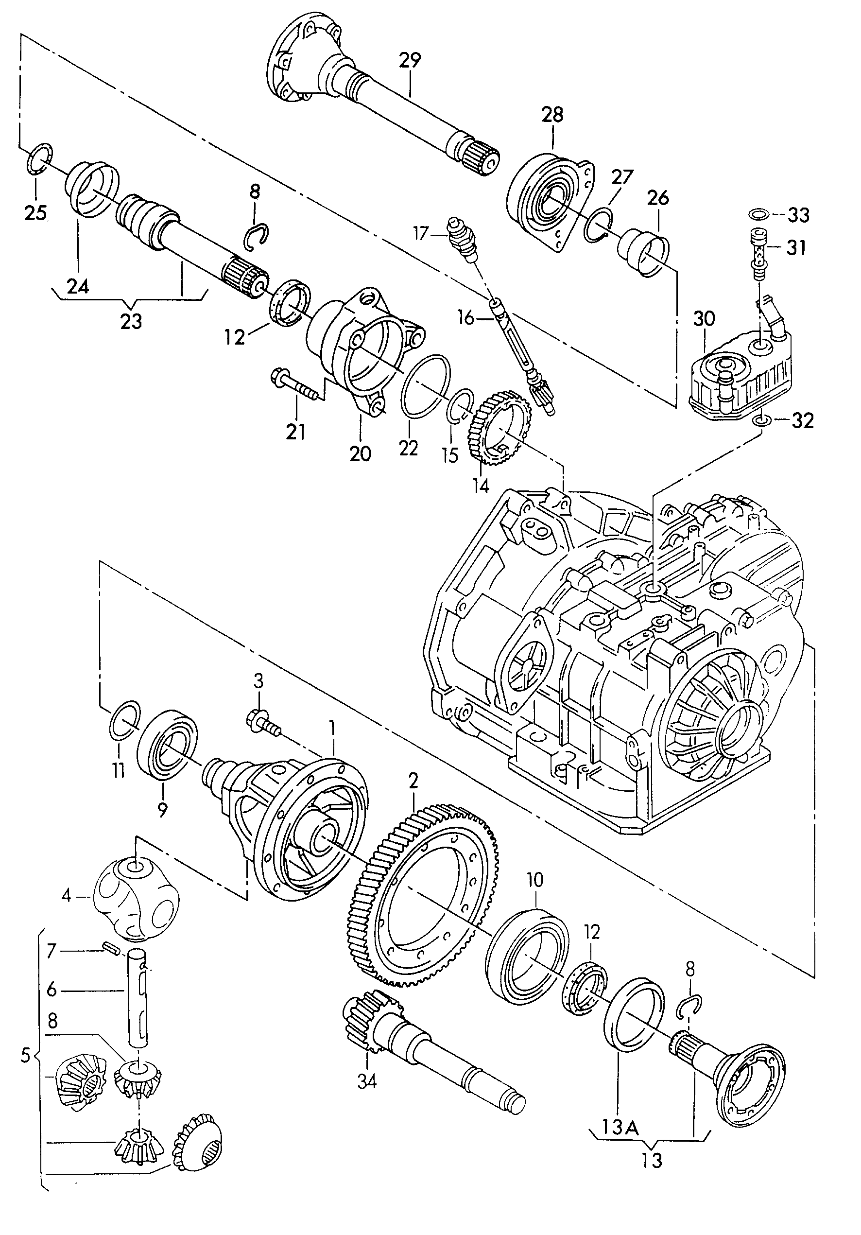 VW 002 517 185 M - Set reparatie, transmisie manuala parts5.com