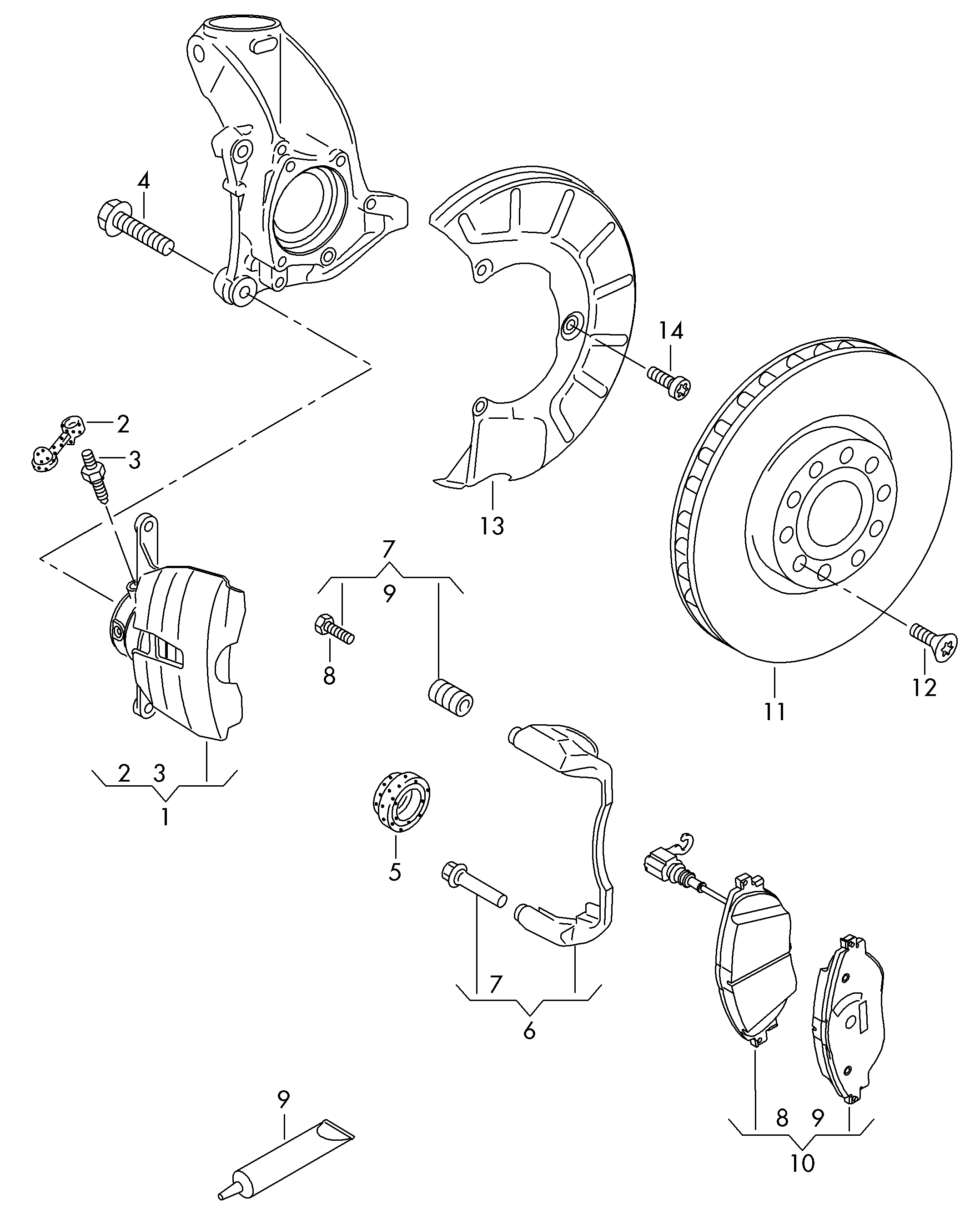 AUDI 1K0615311F - Protectie stropire,disc frana parts5.com