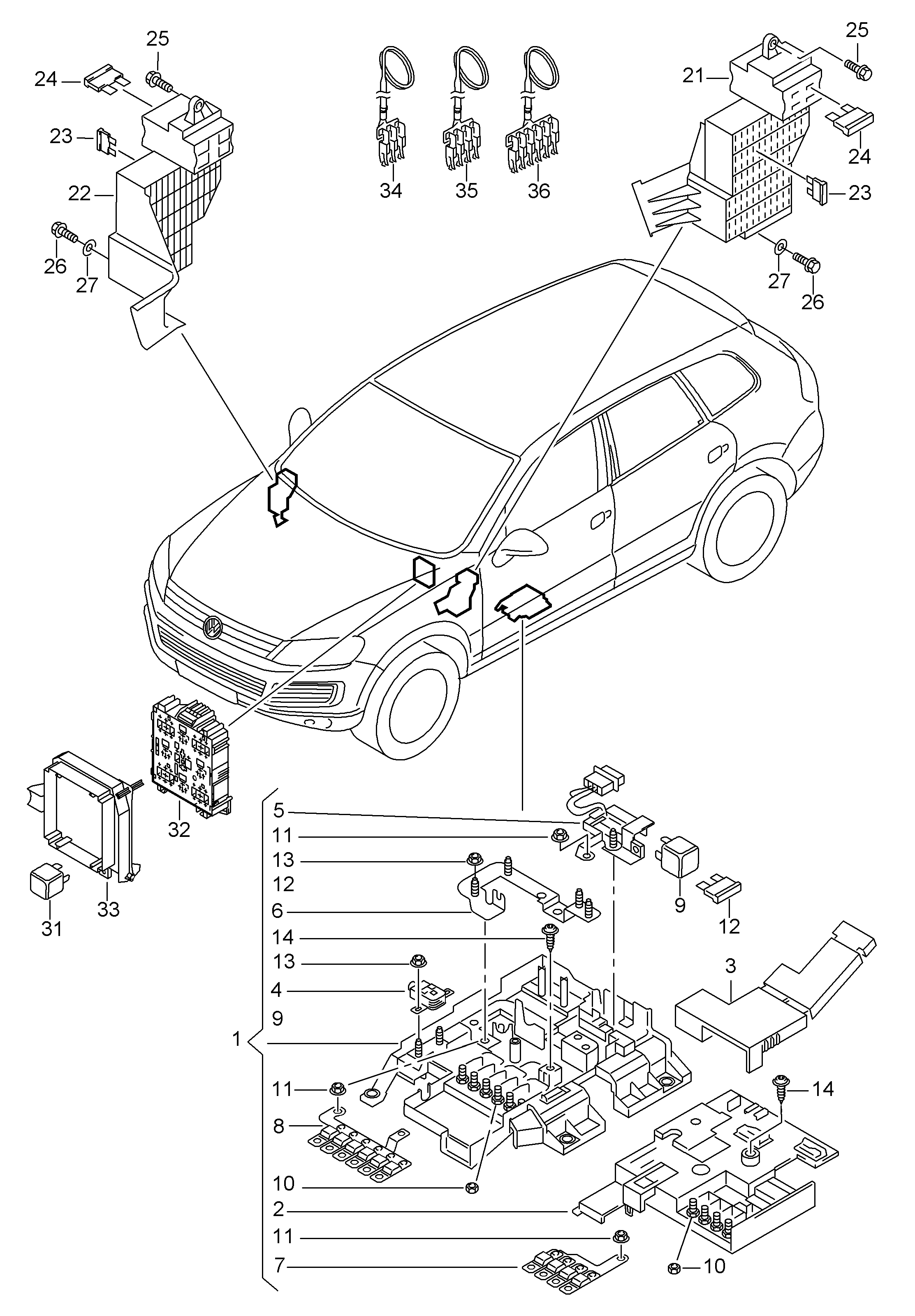 VW 4H0 951 253 - Relais, Abblendlicht parts5.com