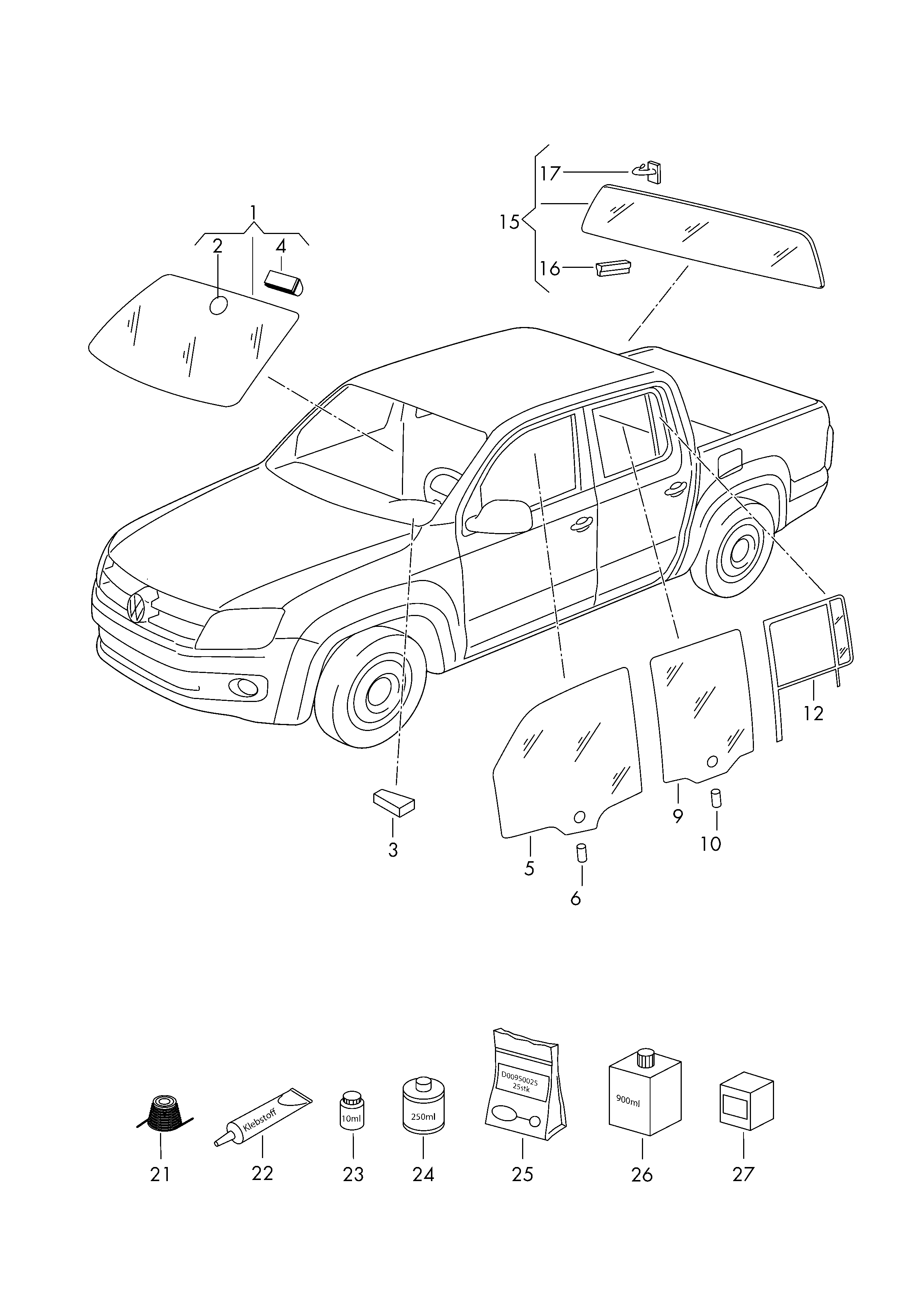 VW 2H7845205A - Geam usa parts5.com