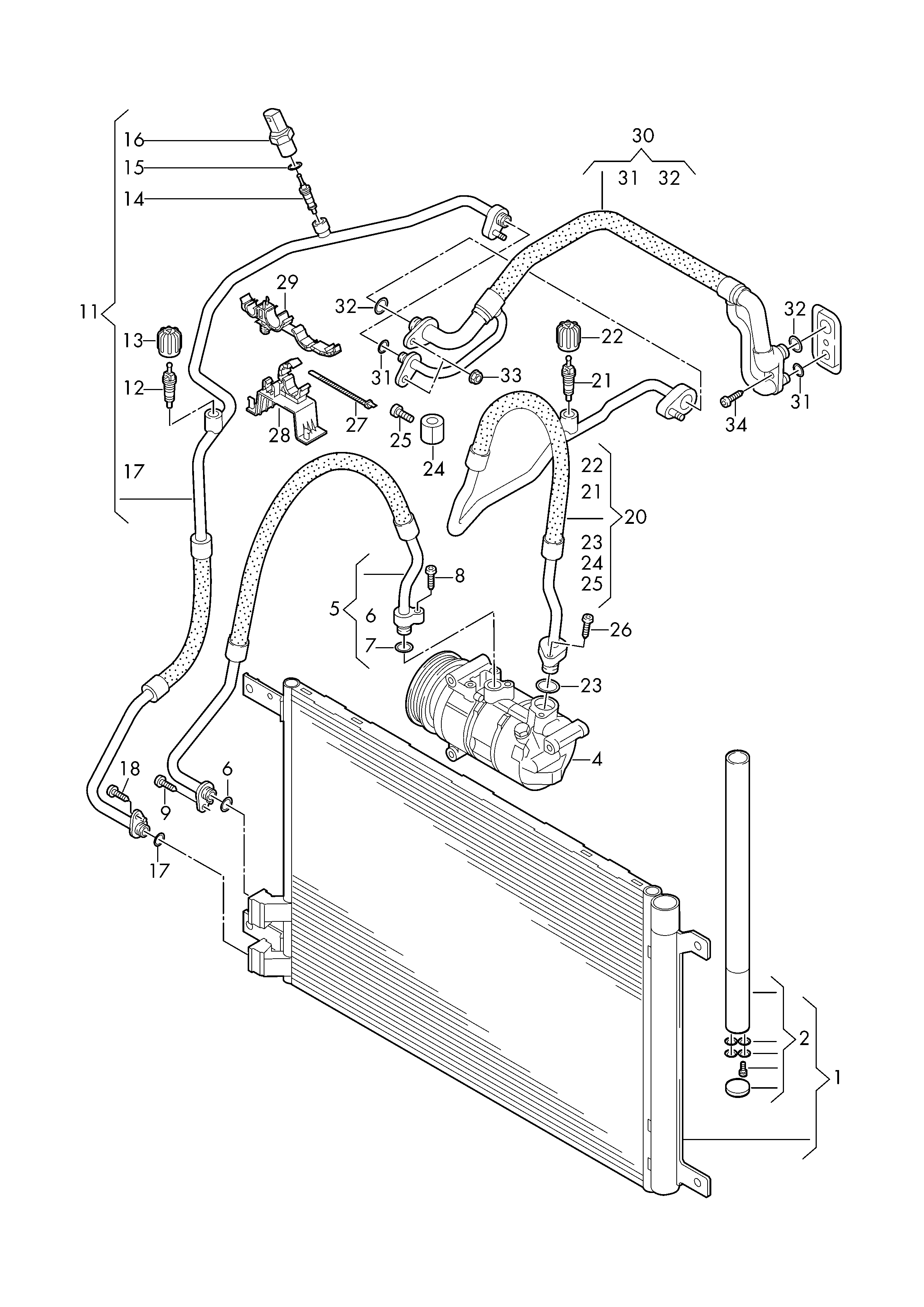 CUPRA 5Q0816411AM - Condensator, climatizare parts5.com