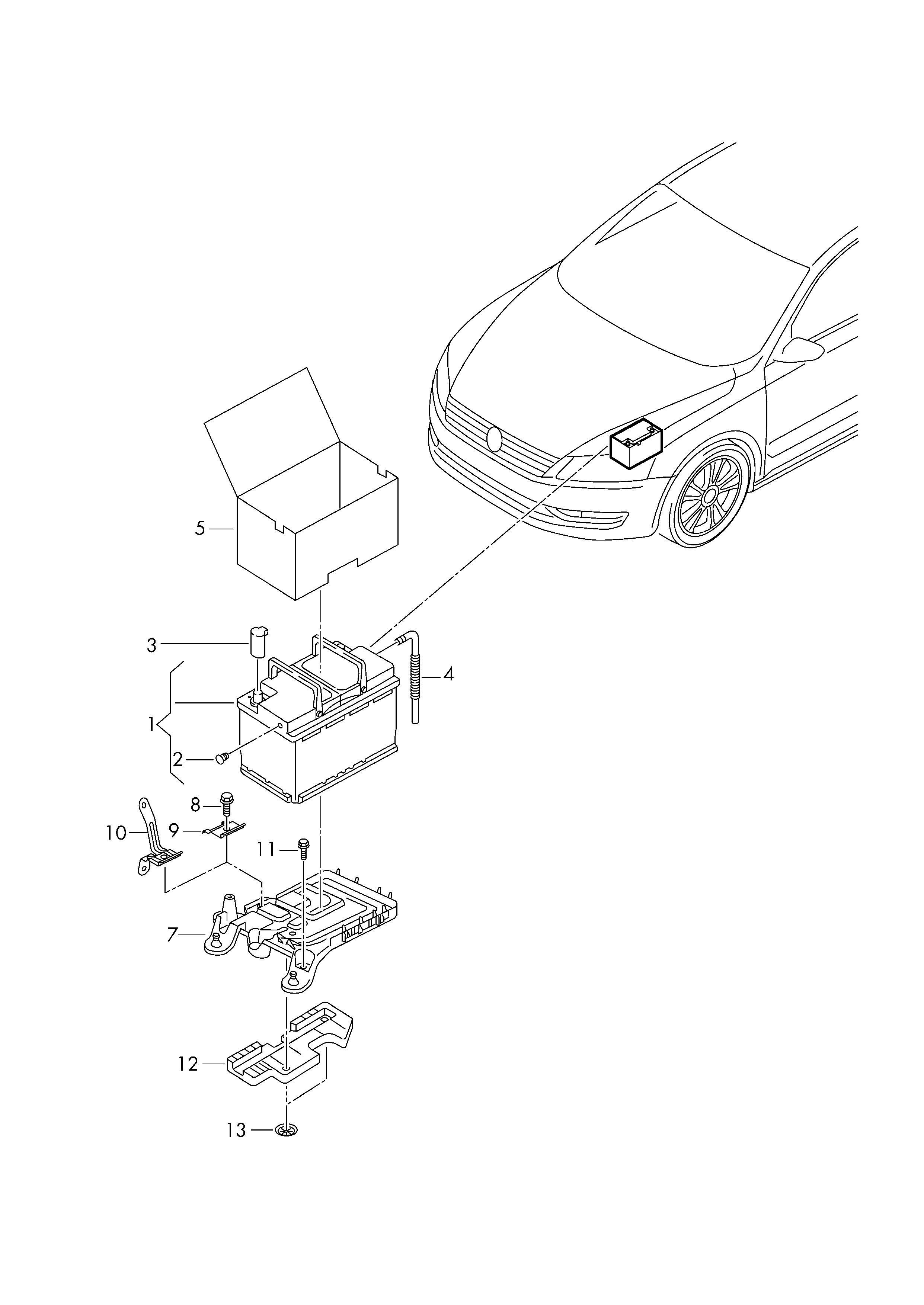 VW 000 915 105 DE - Akumulator za startovanje parts5.com