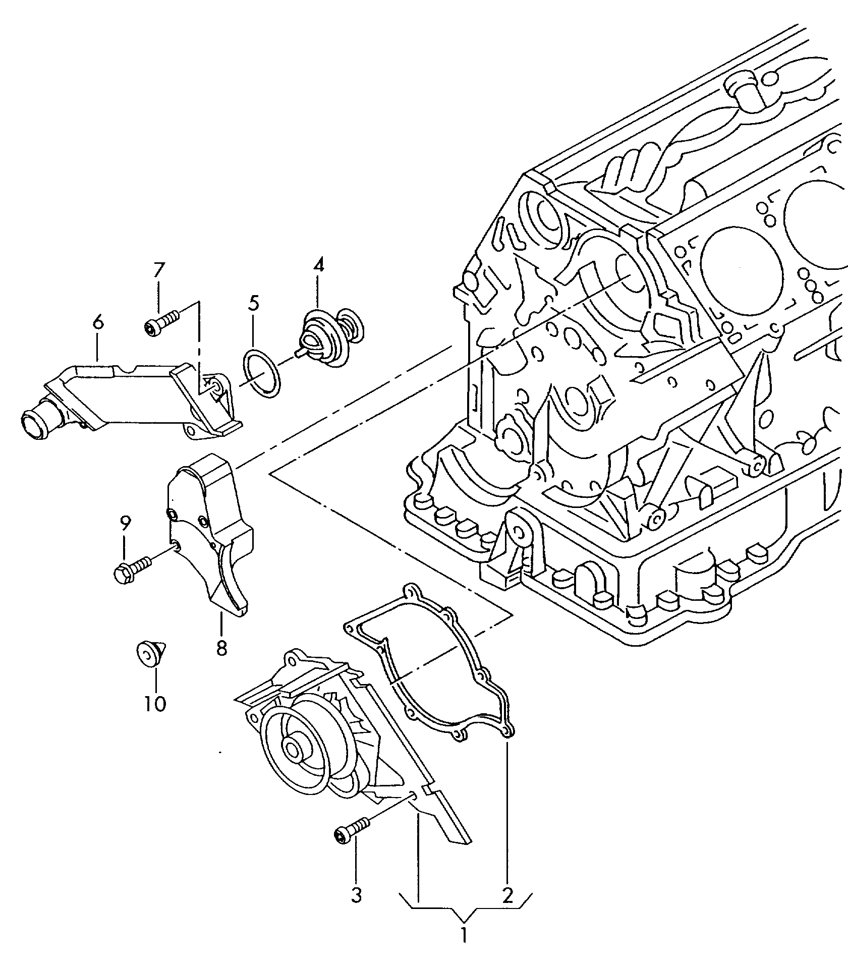 Seat 077 121 113 D - Termostat chladenia parts5.com