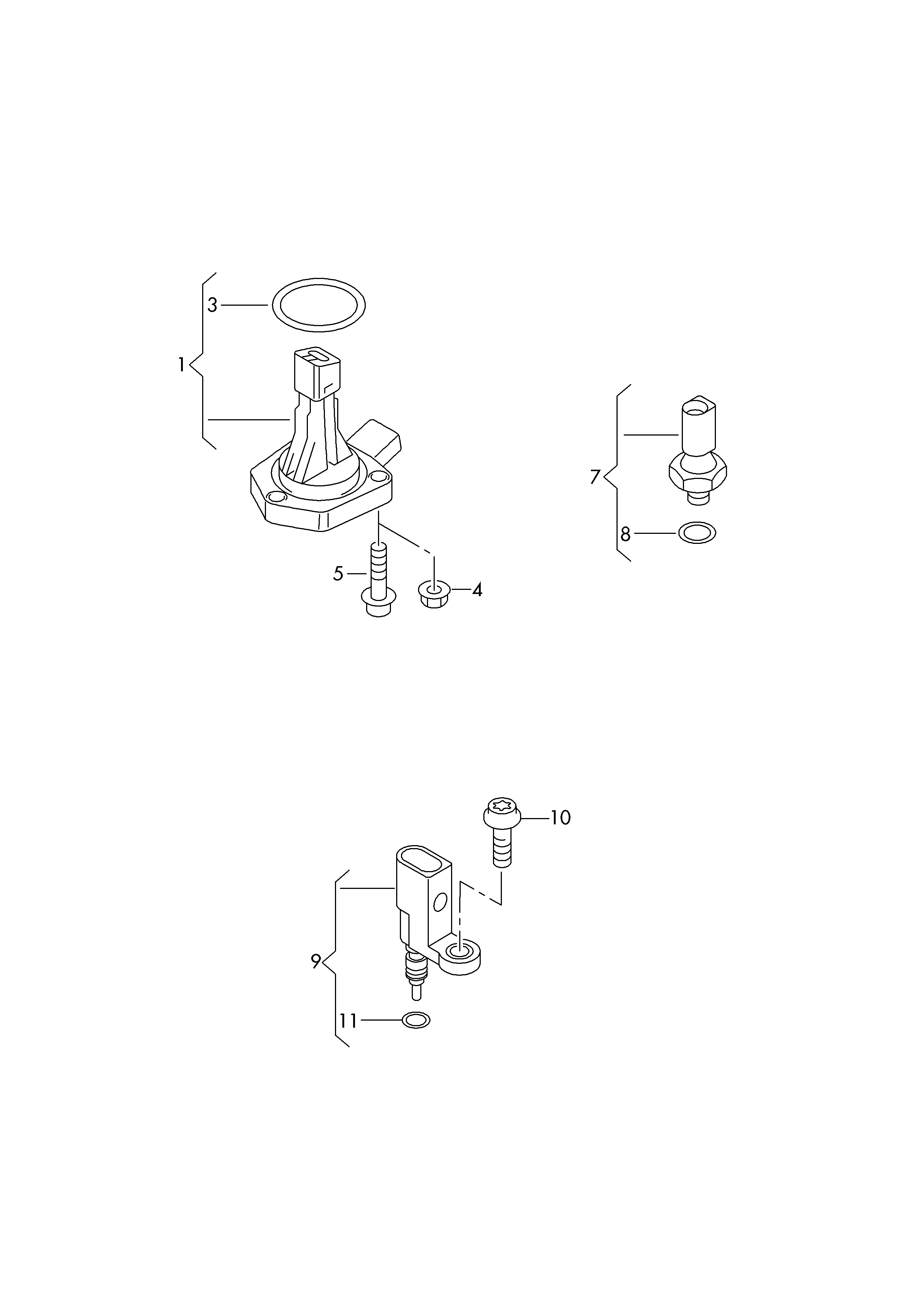 Skoda 06K 919 525 - Sensor, coolant temperature parts5.com