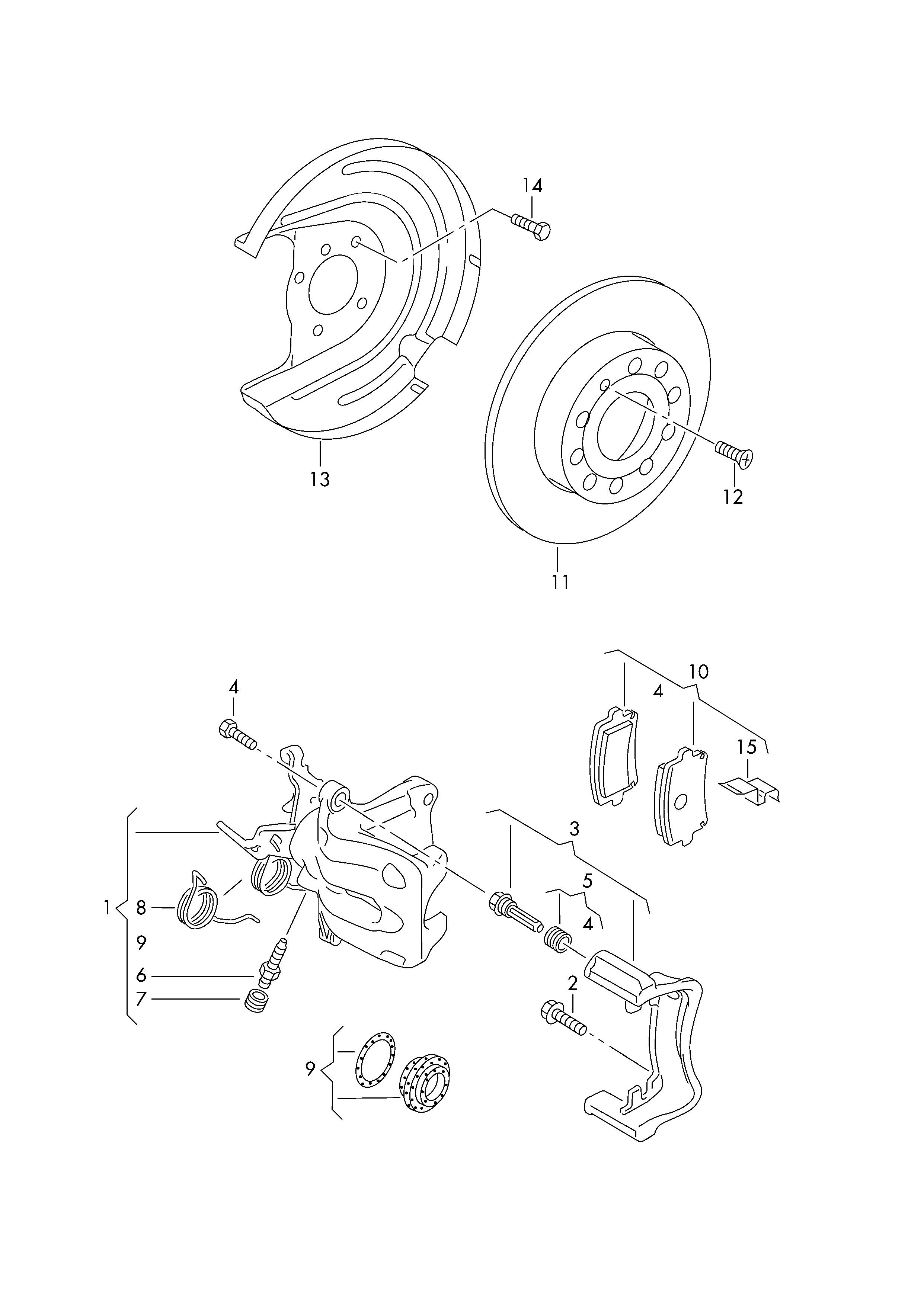 Seat 5Q0 615 611 H - Предпазна пластина, спирачни дискове parts5.com