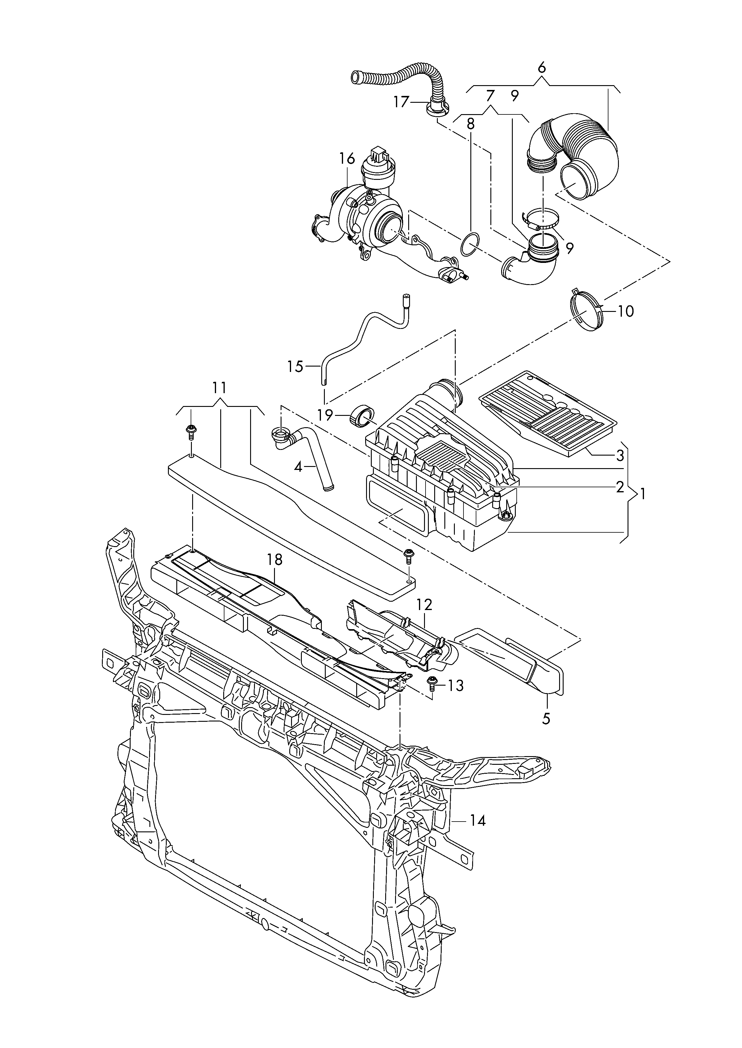 VAG 5QM 129 620 - Filtre à air parts5.com