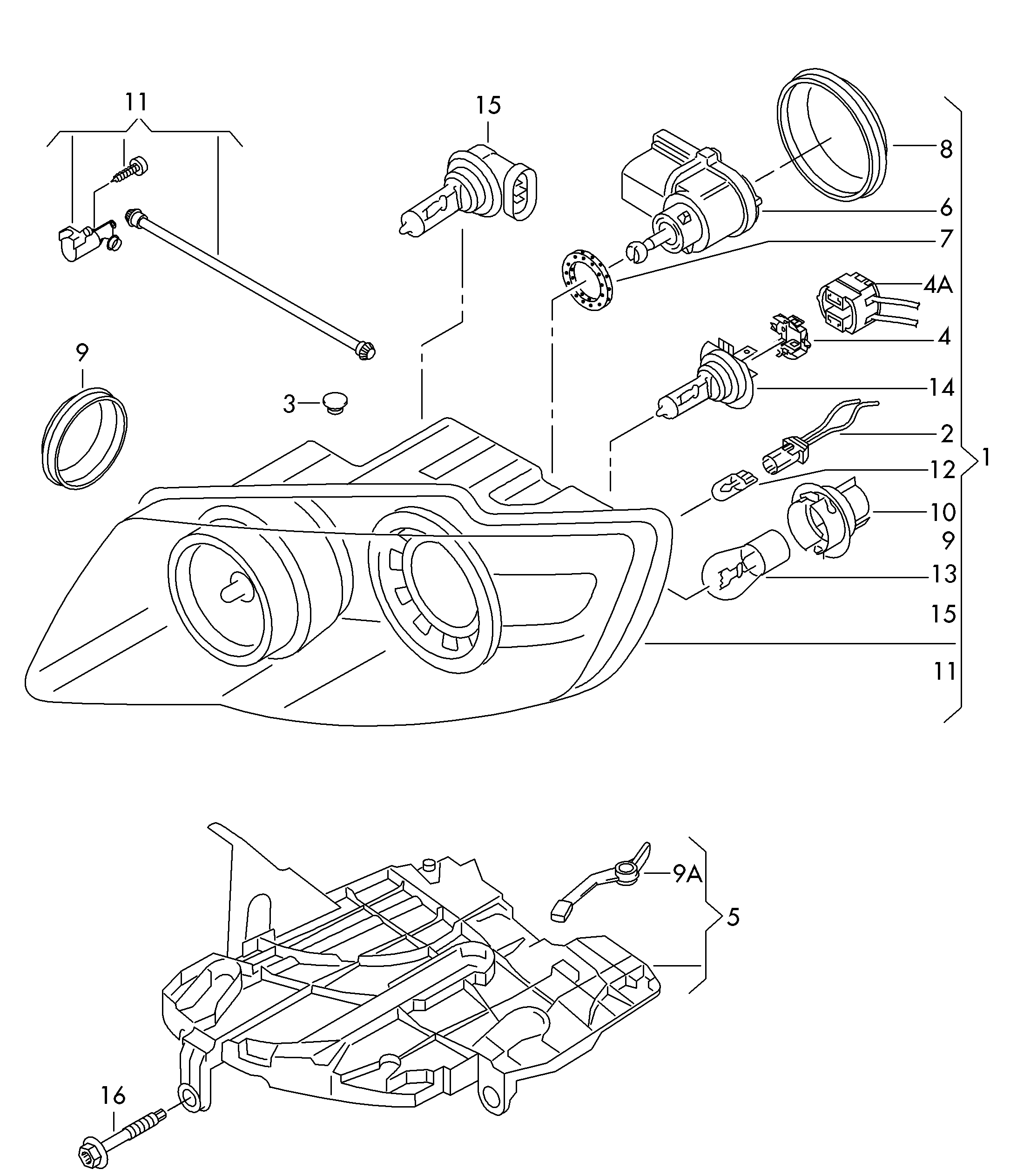 VAG N   105 296 01 - Λυχνία, προβολείς ομίχλης parts5.com